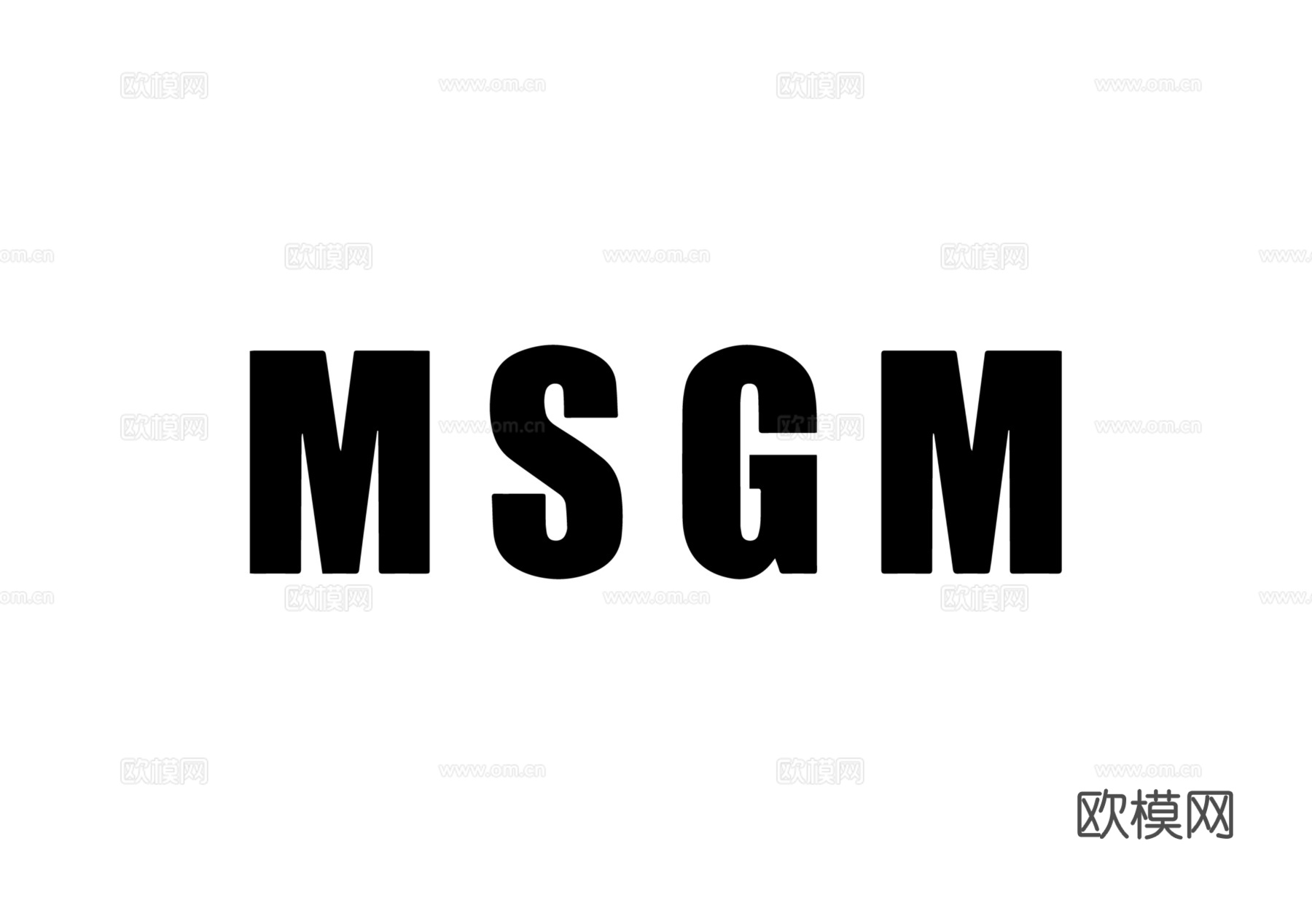 MSGM，时尚大牌LOGO-奢侈品LOGO