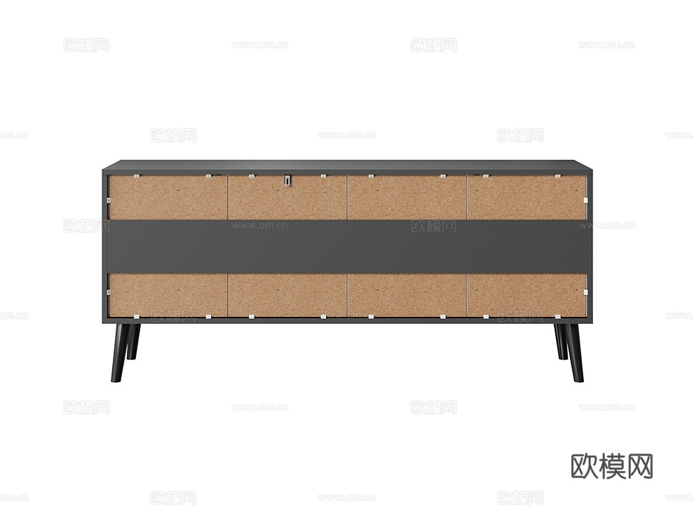 Amster 现代电视柜3d模型下载（渲染图2）
