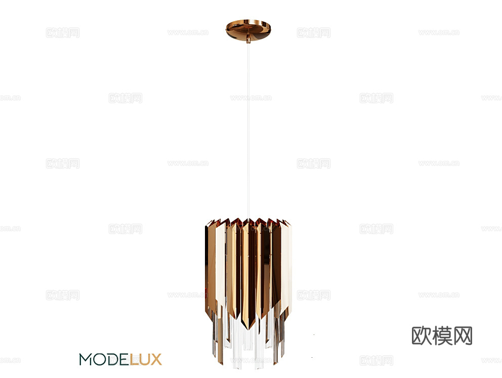 modelux 奢华吊灯3d模型下载（渲染图1）