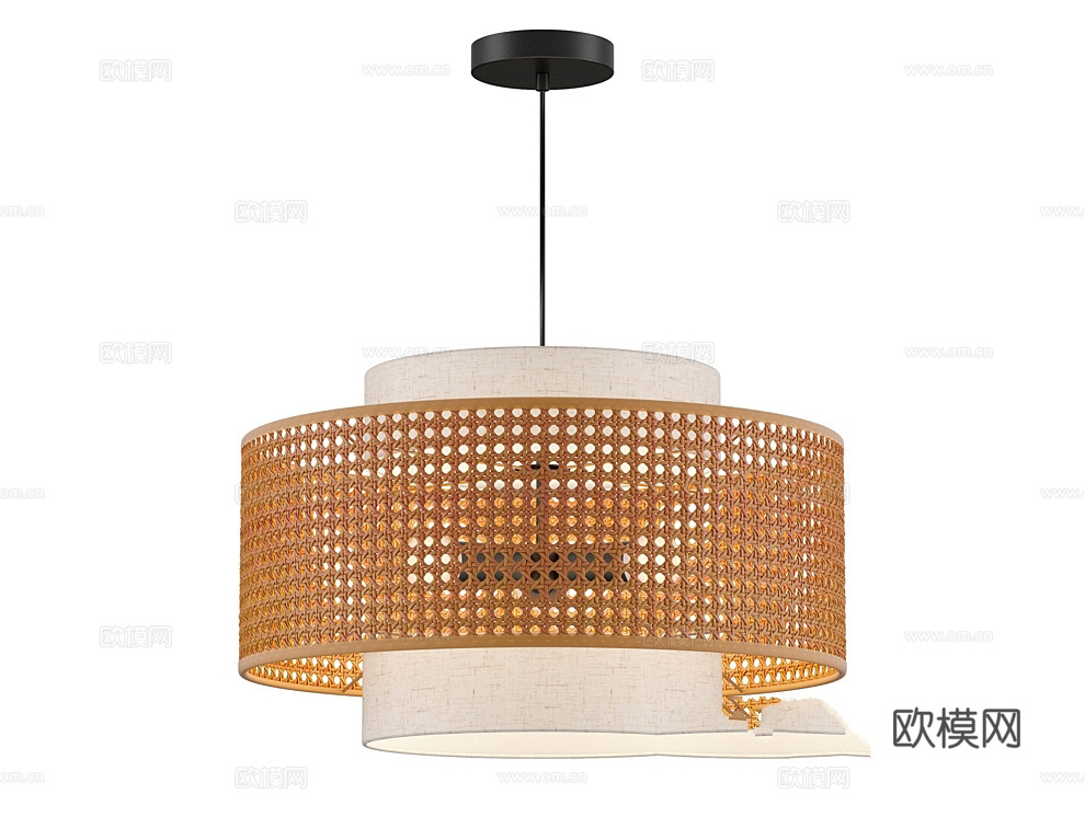 Favorite 侘寂吊灯3d模型下载（渲染图2）