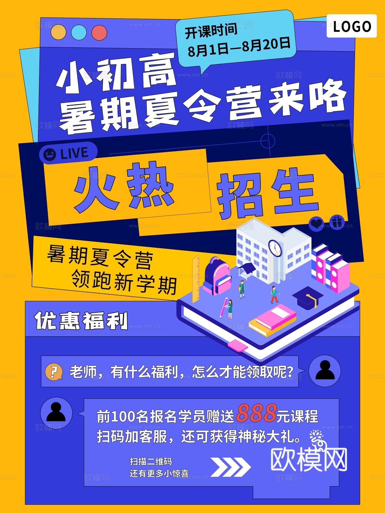 孟菲斯几何宣传海报时尚创意广告海报56