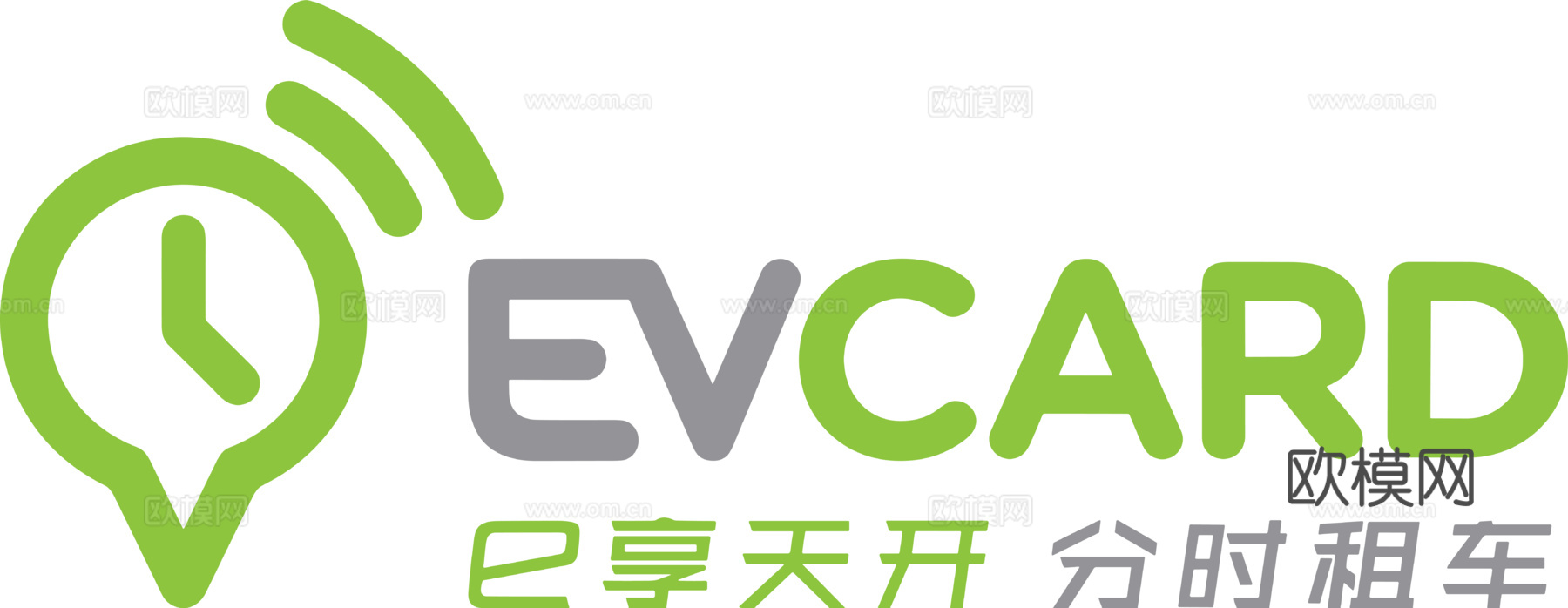 EVCARD，打车租车logo