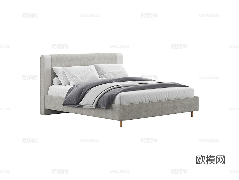 MEBELFORM 意式双人床3d模型下载（渲染图1）