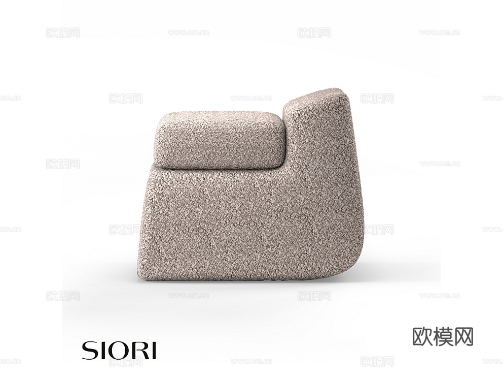Siori 沙发凳3d模型下载（渲染图1）