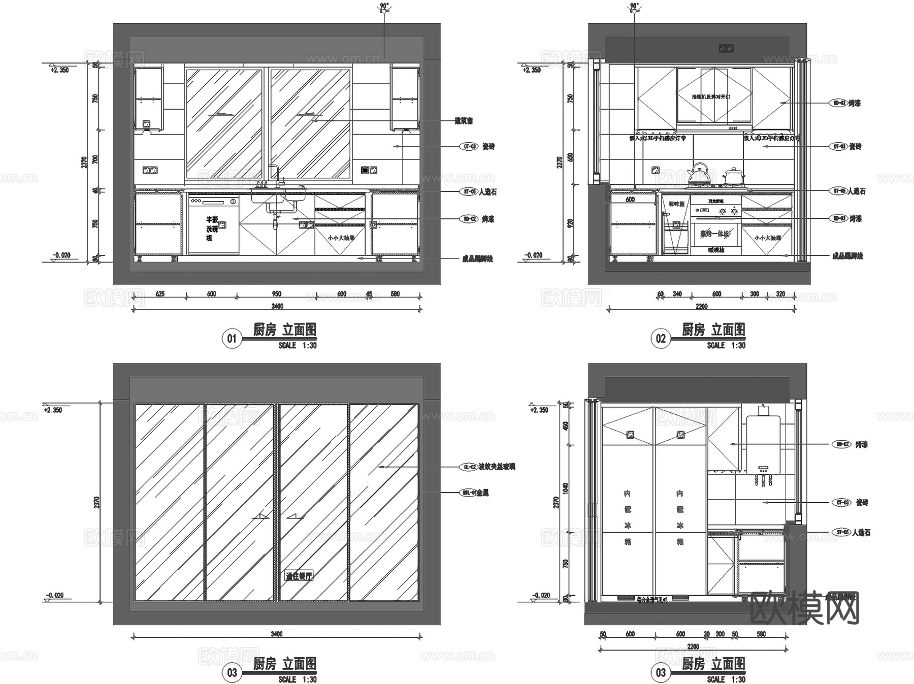 新城常州淹南洋房190户型室内家装CAD施工图整套cad施工图