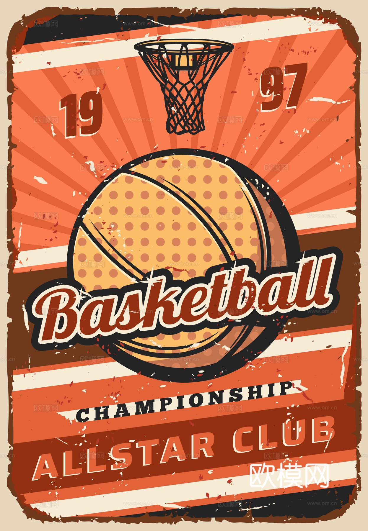 篮球运动创意广告海报22