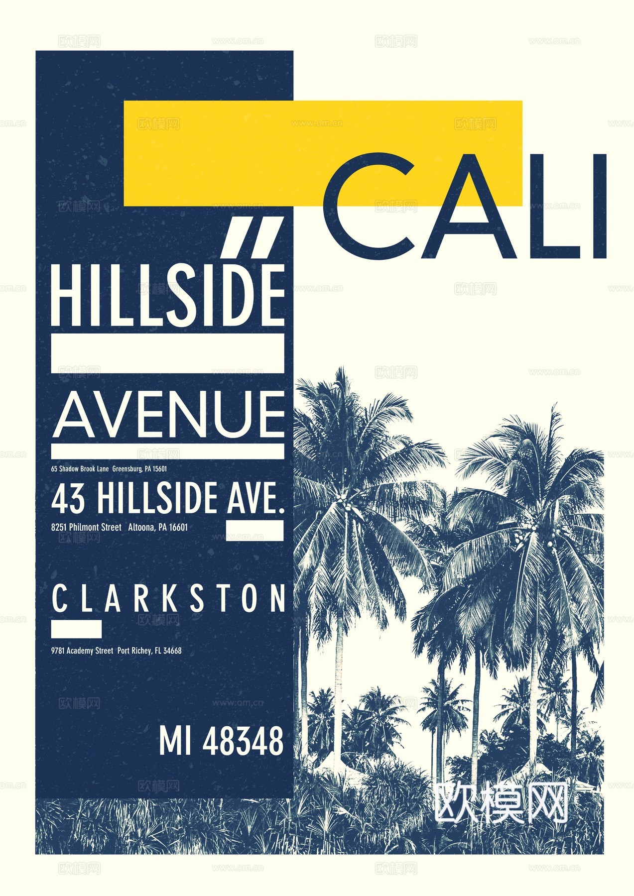 时尚创意艺术广告海报107