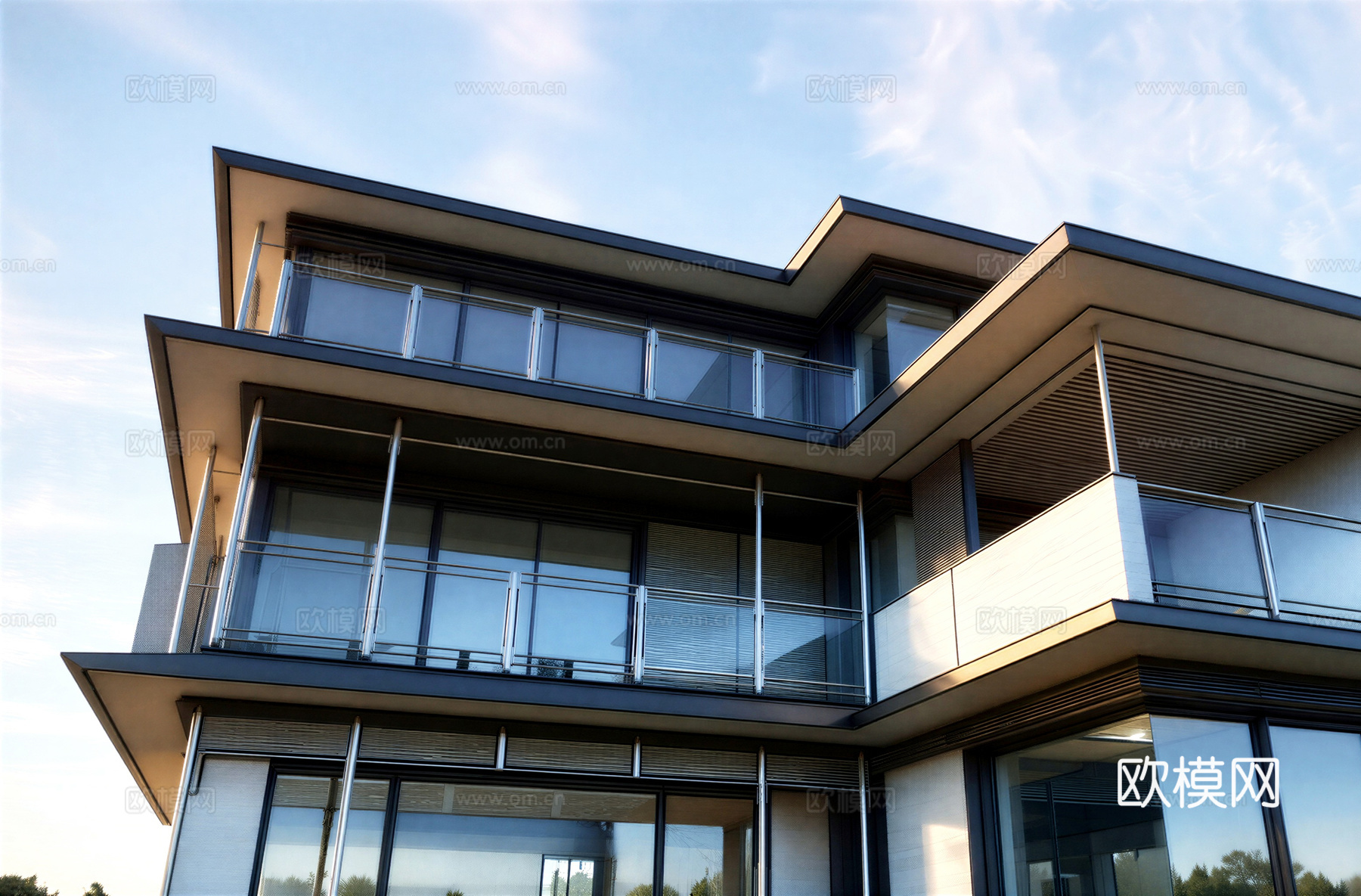 宋式别墅 宋风别墅su模型