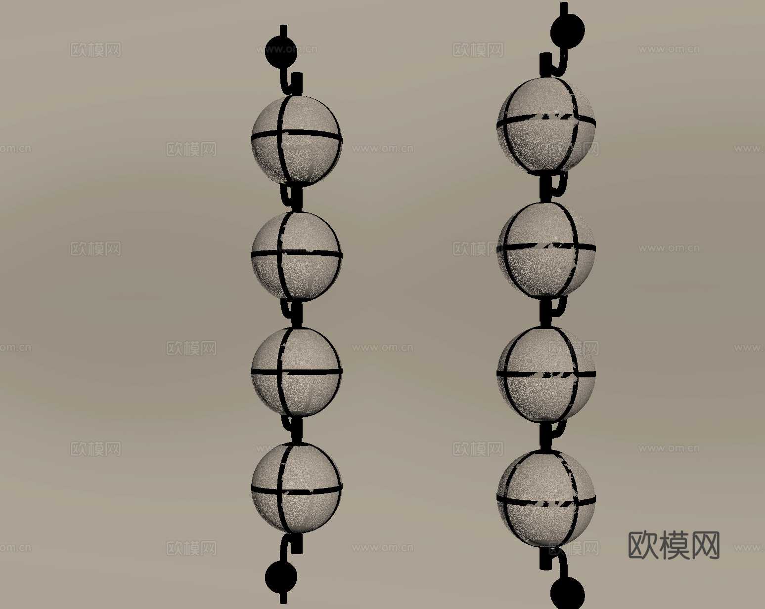 现代金属壁灯 小壁灯 床头壁灯su模型下载（渲染图2）