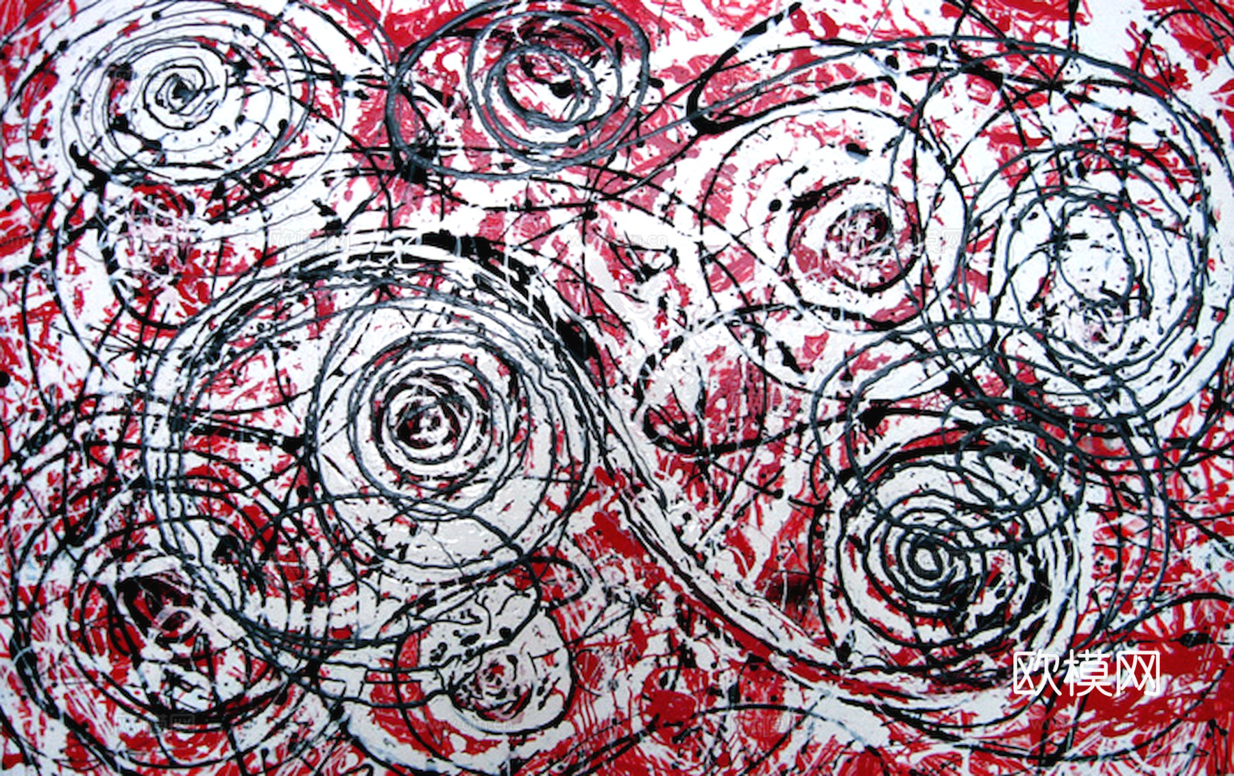 中式新中式挂画壁画字画山水花鸟背景墙壁纸装饰画油画下载