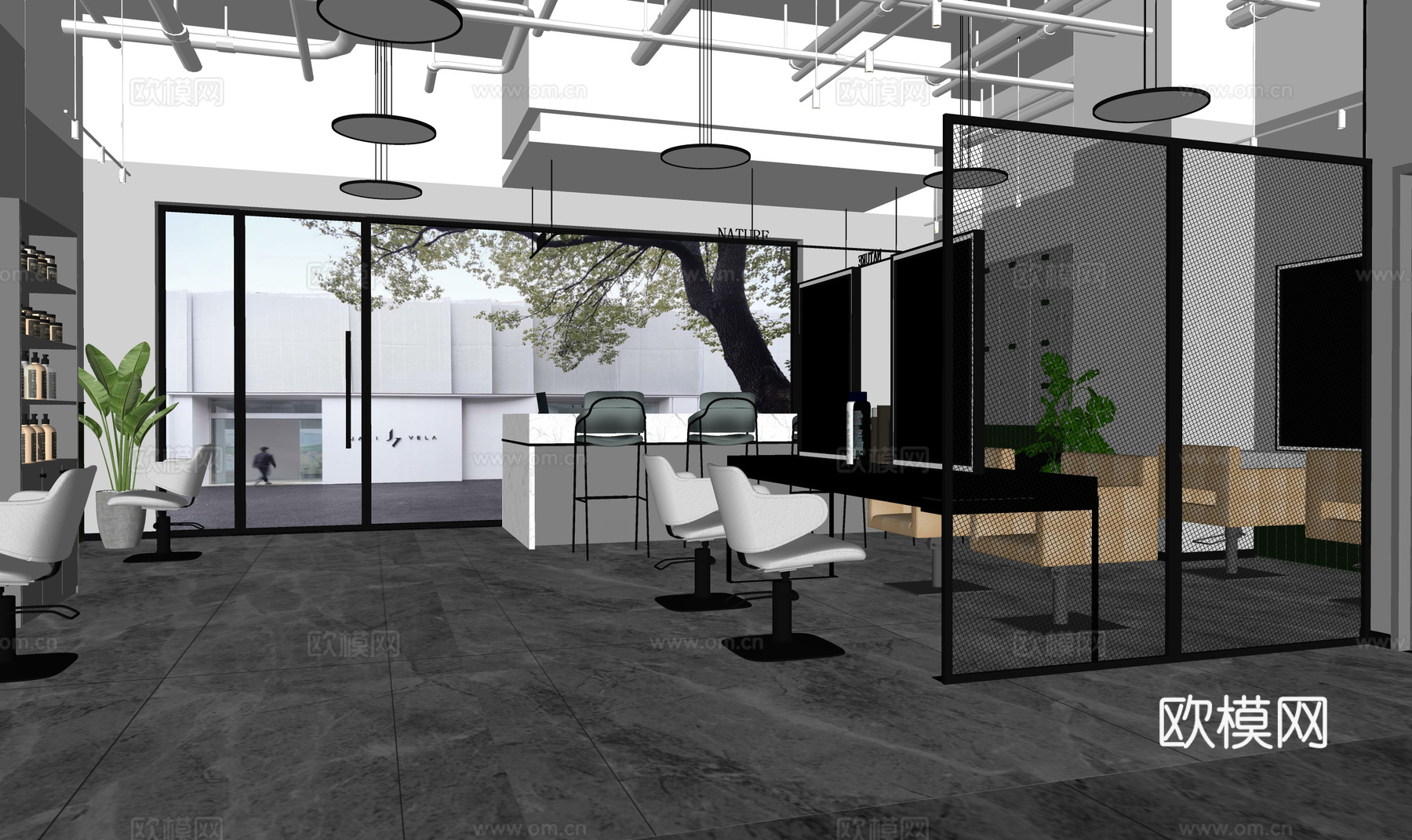 博物馆 剧院 台球su模型