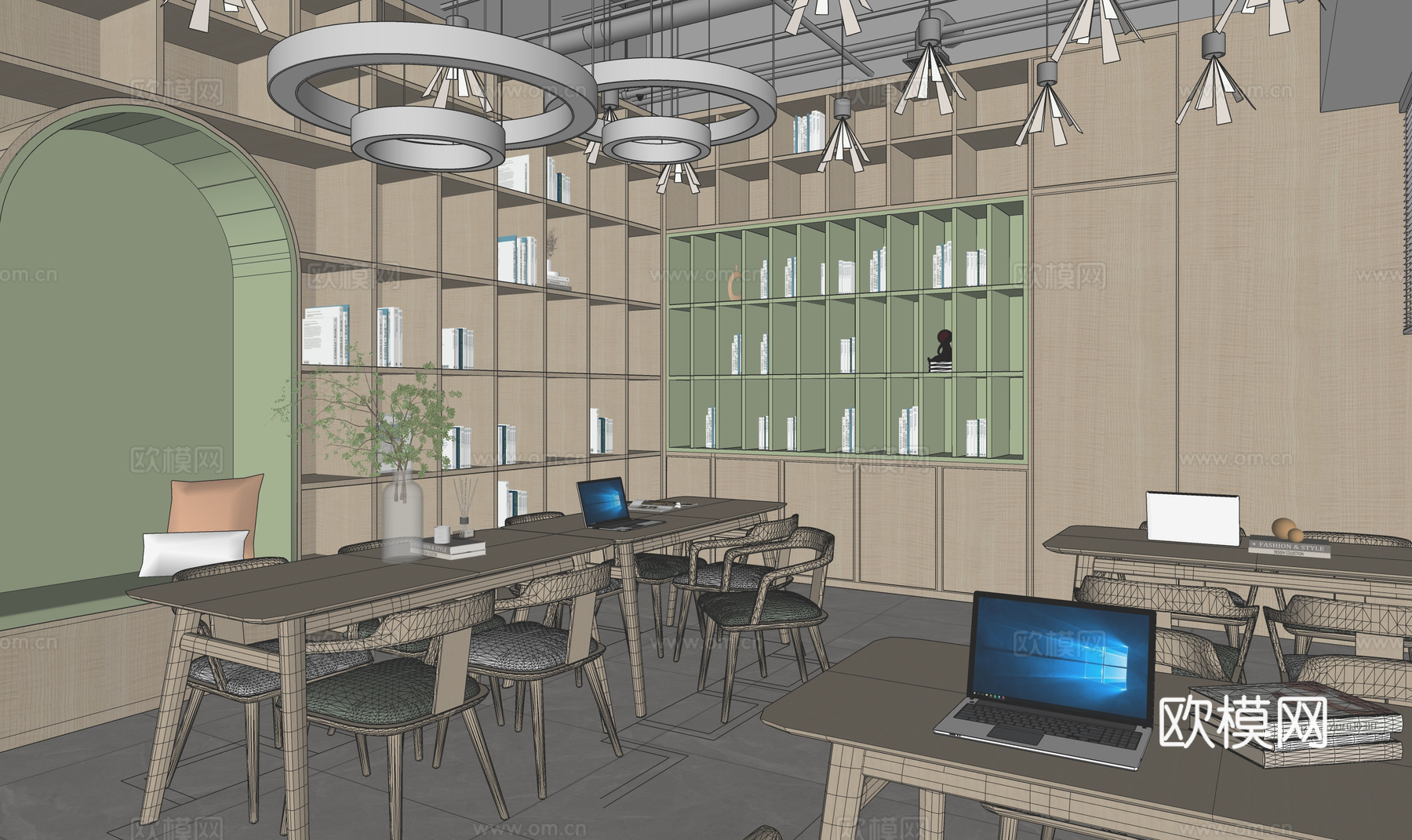 培训机构 体育馆 健身房 文体医疗 博物馆 图书馆su模型