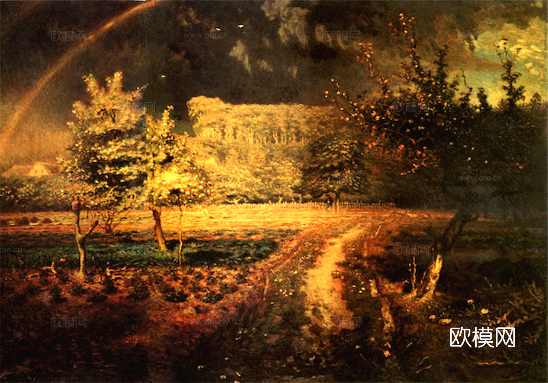 中式新中式挂画壁画字画山水花鸟背景墙壁纸装饰画油画下载