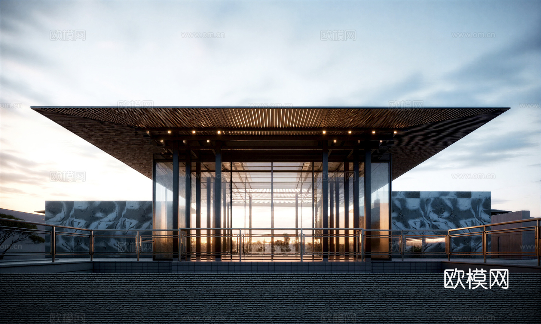 宋风会所 宋式建筑su模型