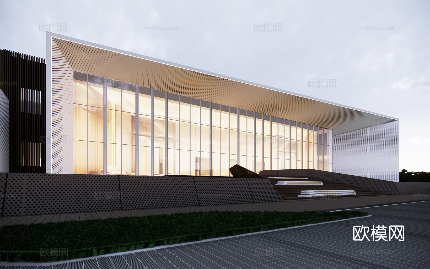 会所 售楼处su模型