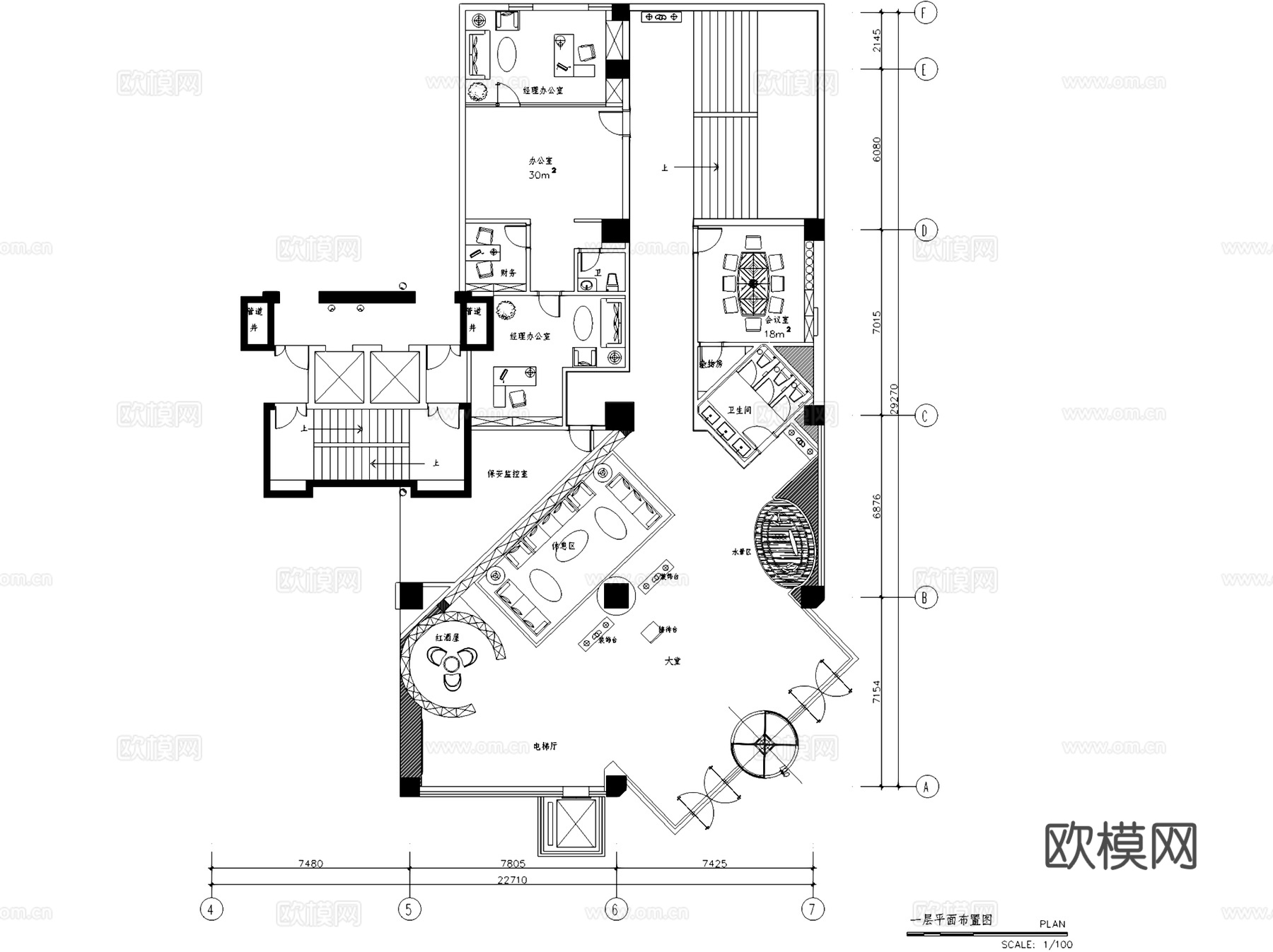 安顺金莎国际KTV室内工装CAD施工图cad施工图