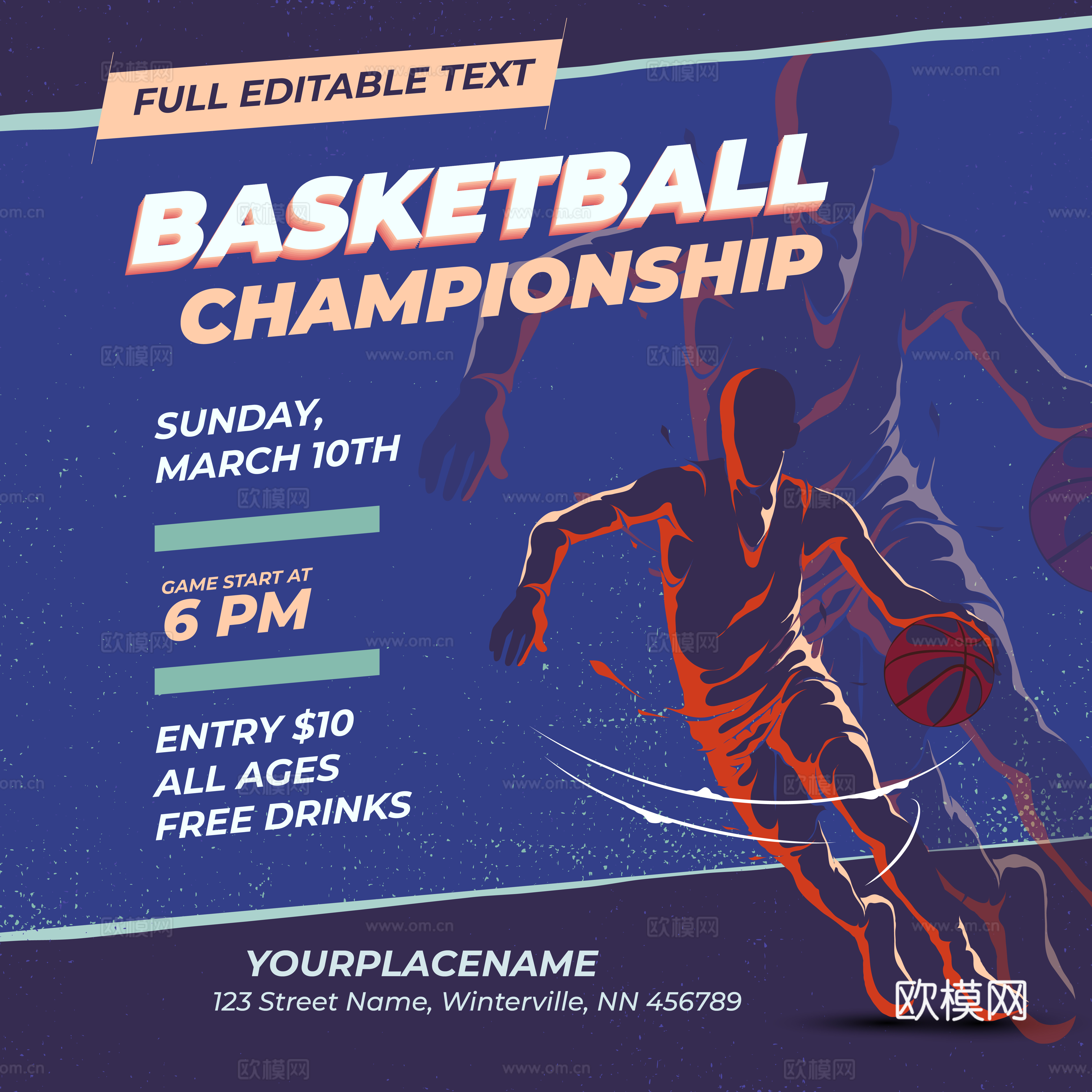 篮球运动创意广告海报82下载