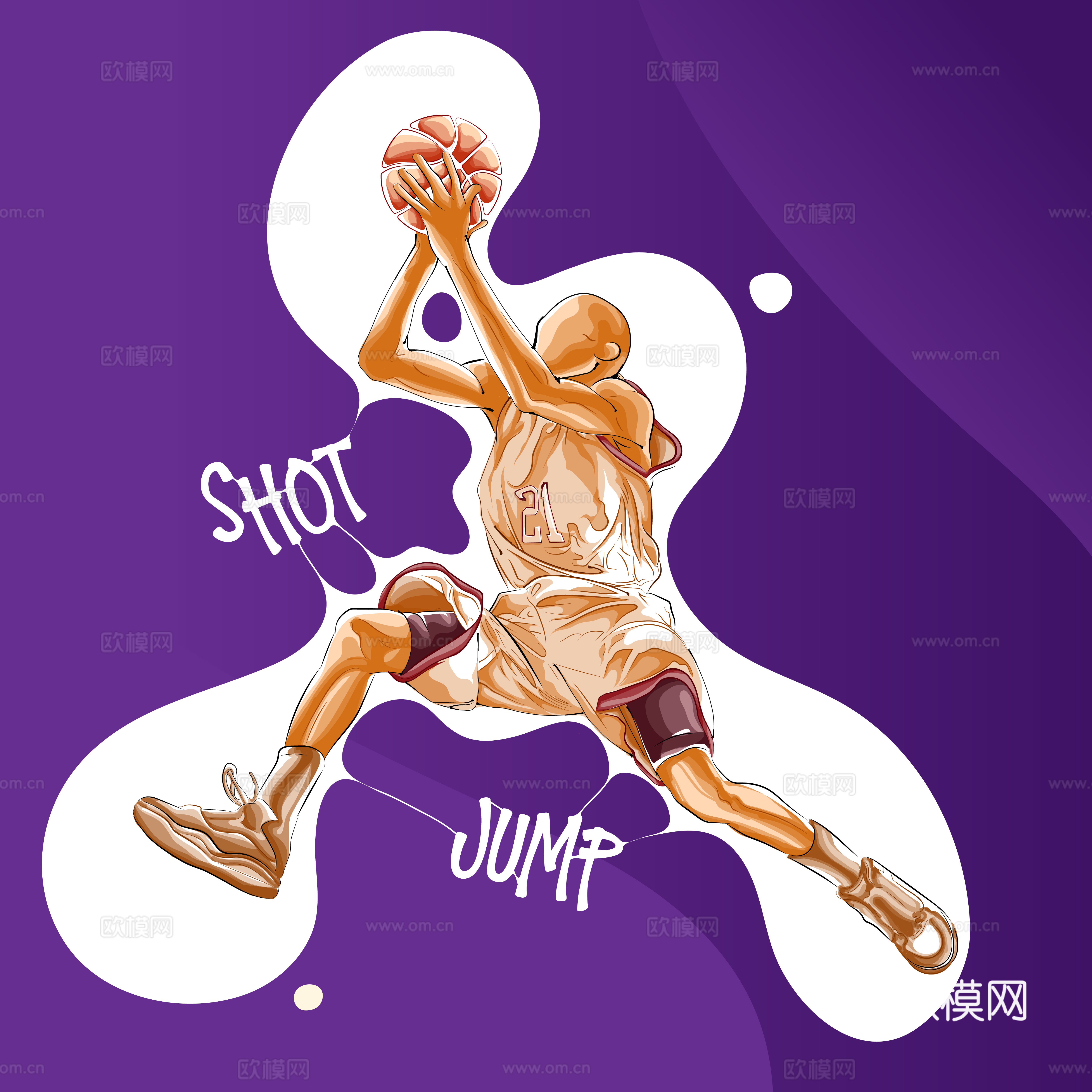 篮球运动创意广告海报66下载