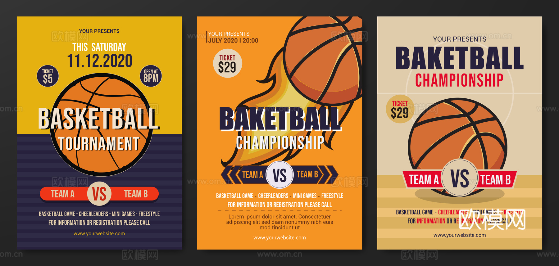 篮球运动创意广告海报1