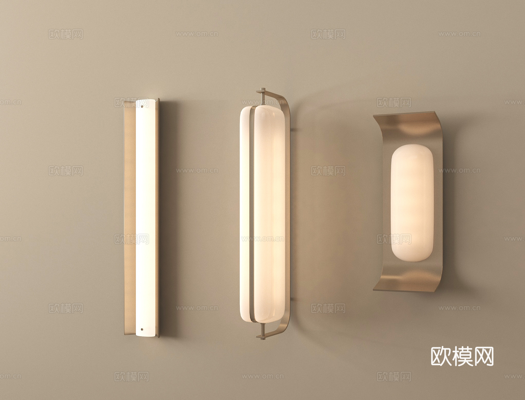 现代金属壁灯 小壁灯 床头壁灯su模型