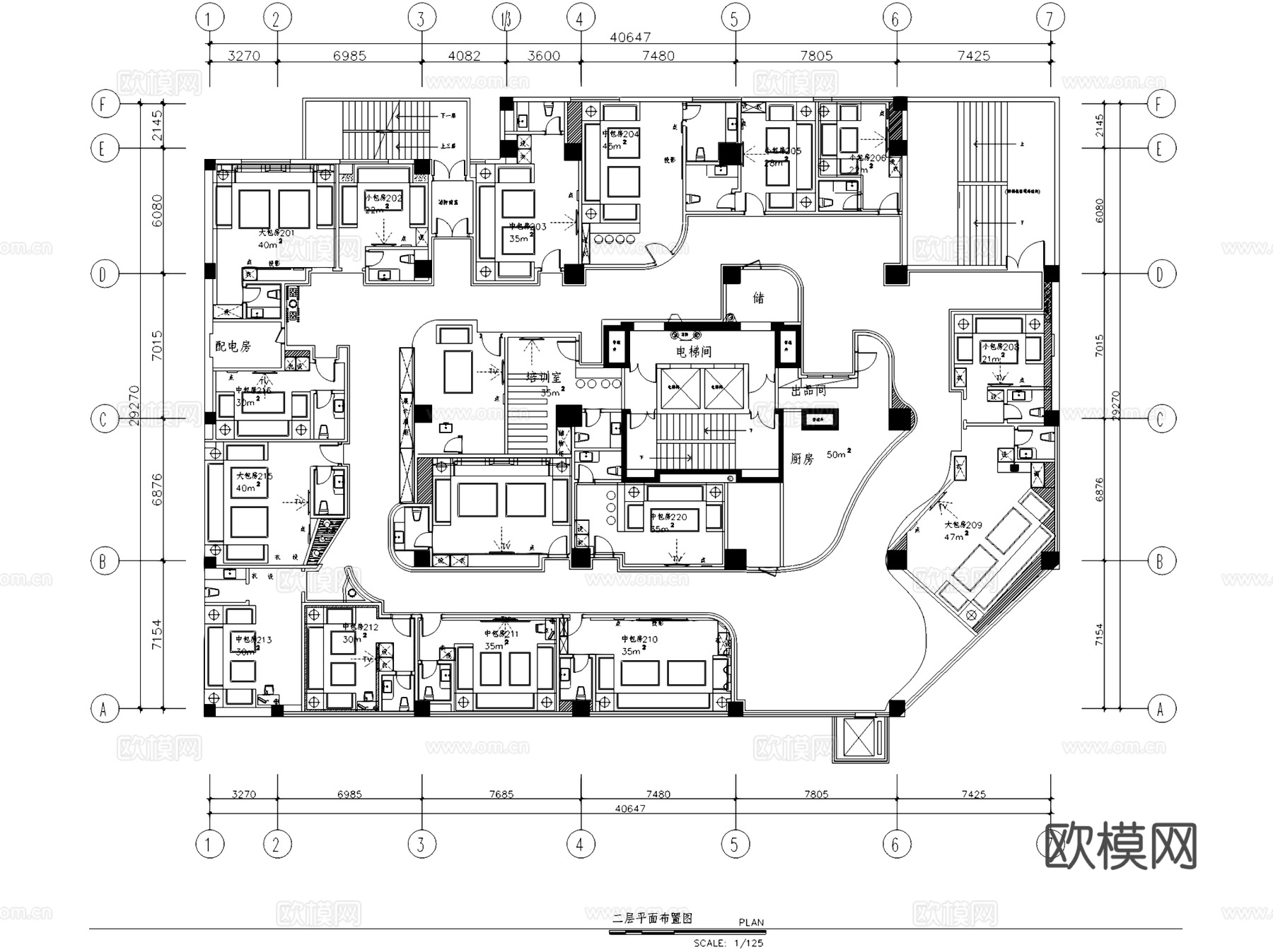 安顺金莎国际KTV室内工装CAD施工图cad施工图