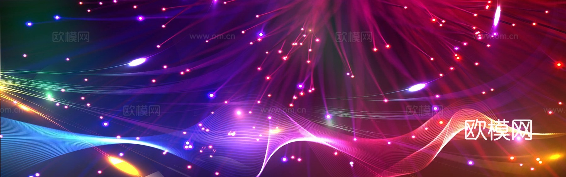 蓝色炫酷光效背景广告55