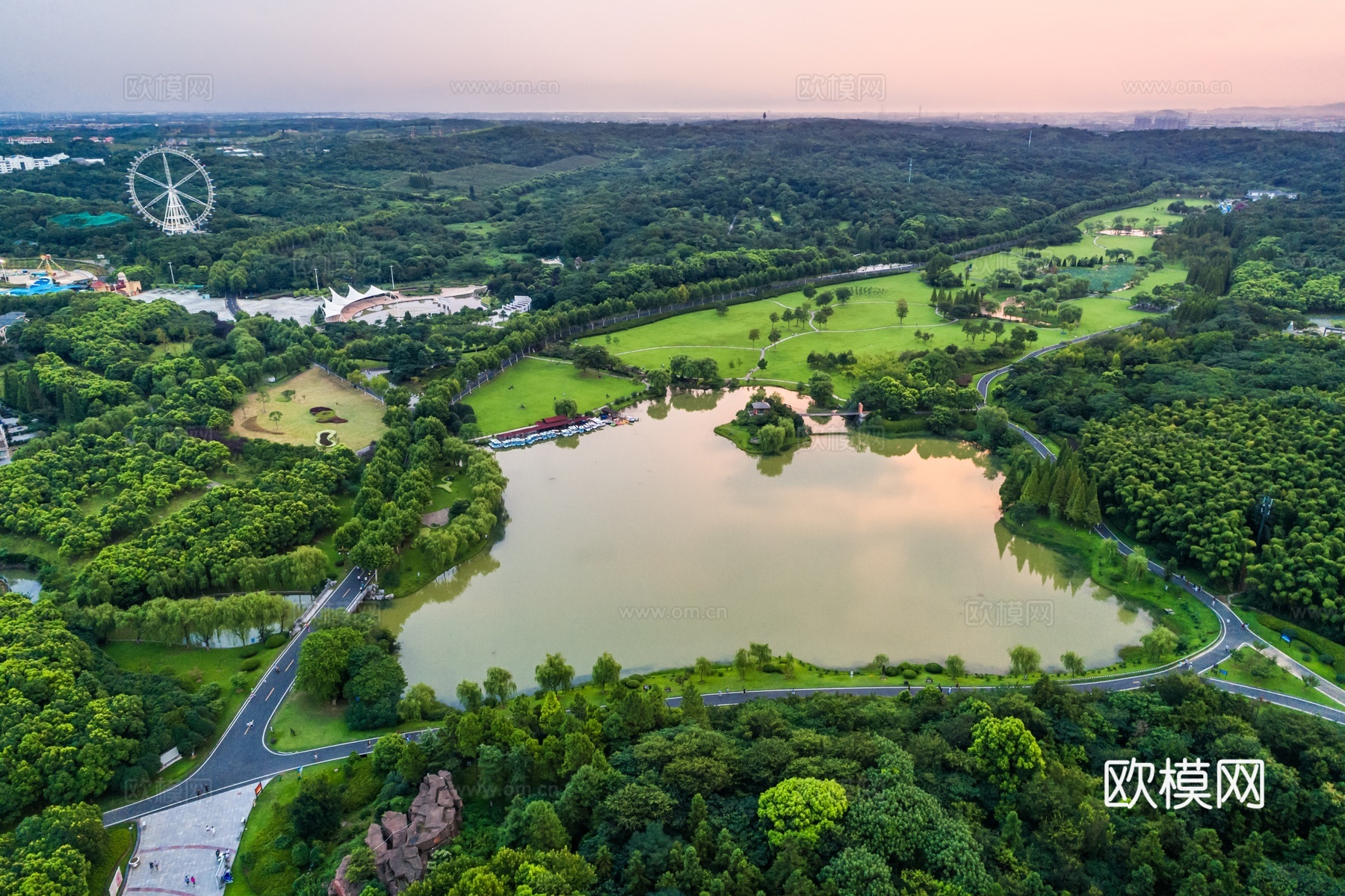高清城市公园外景