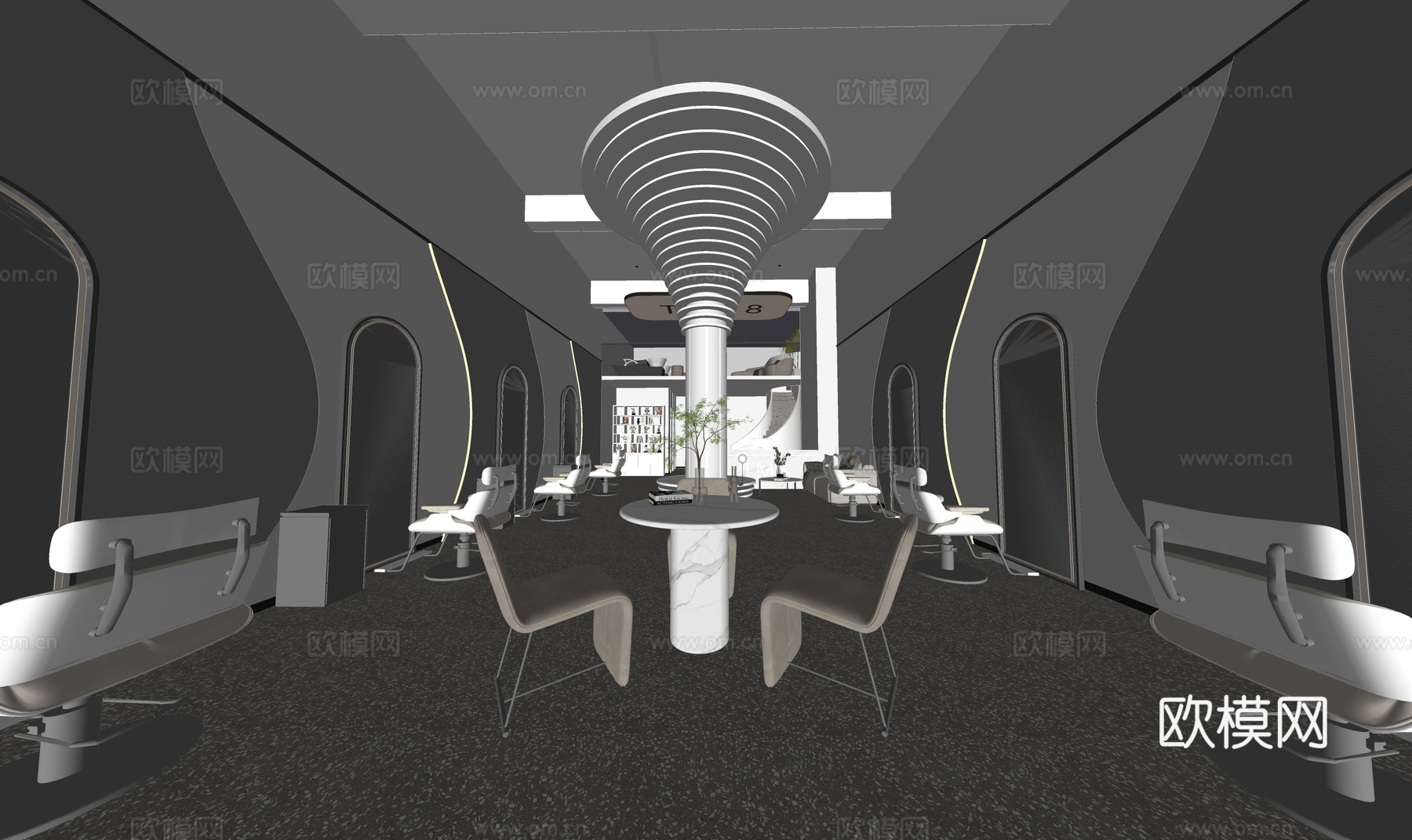 健身房 展厅 电影院su模型