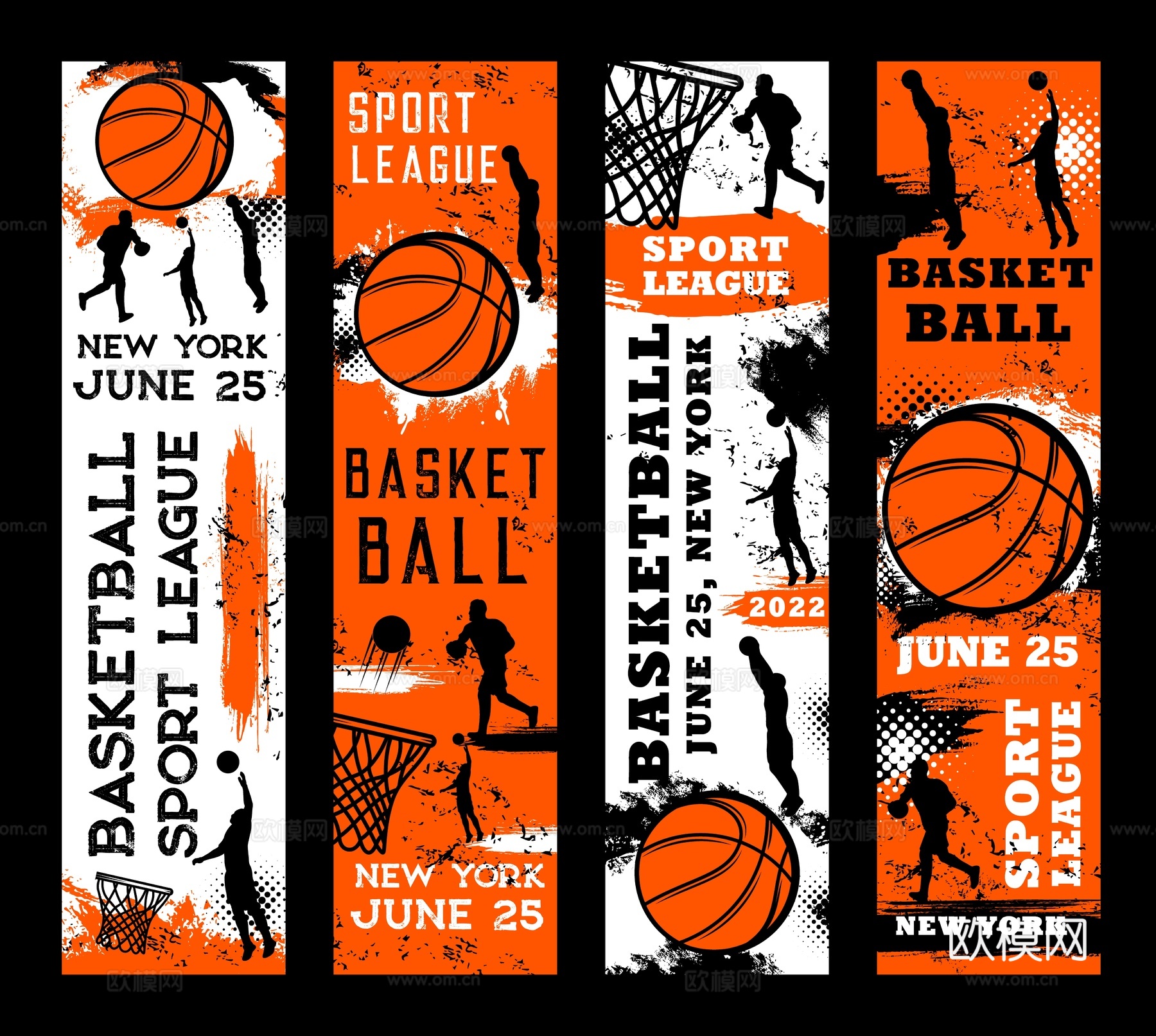 篮球运动创意广告海报26下载
