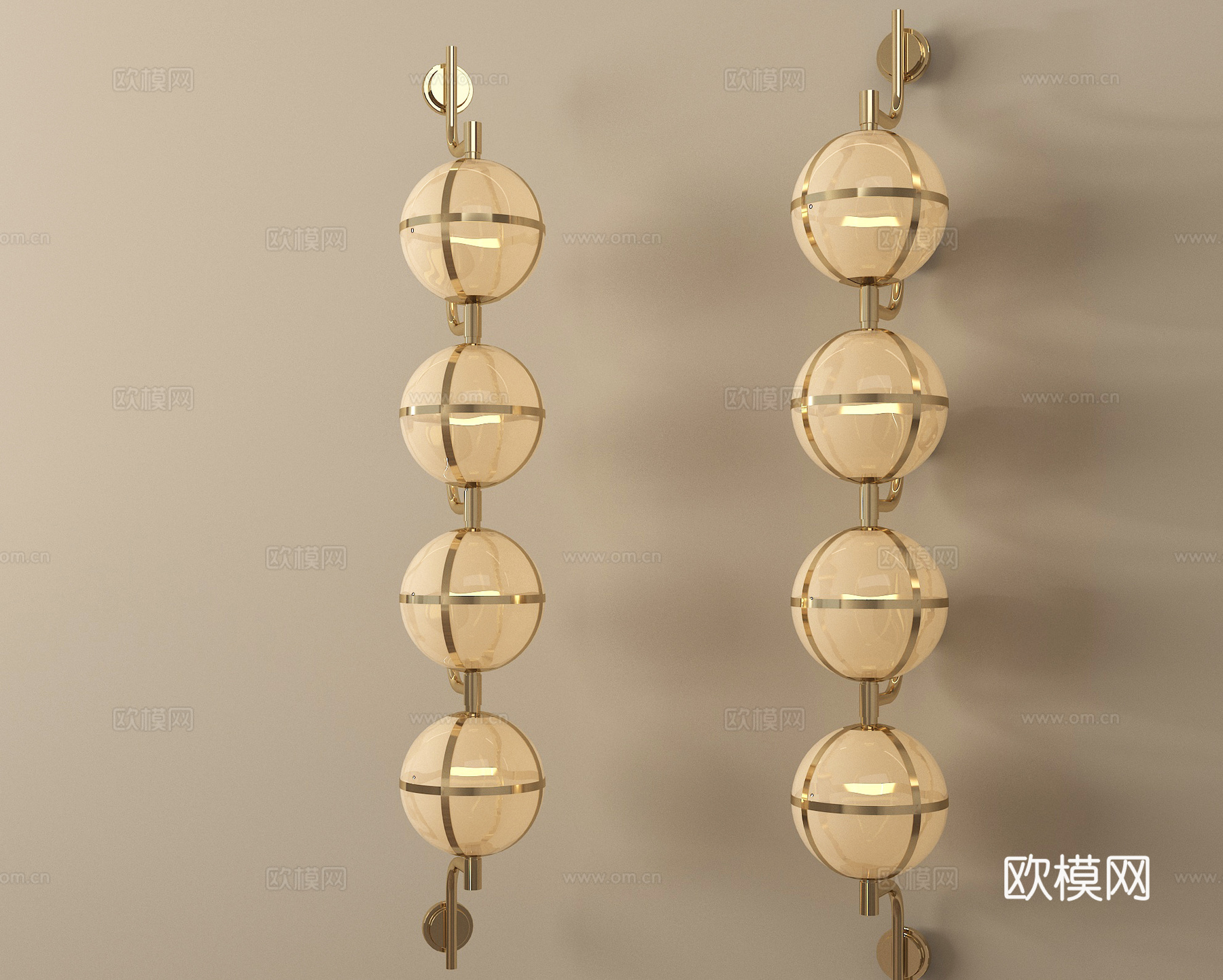 现代金属壁灯 小壁灯 床头壁灯3d模型下载