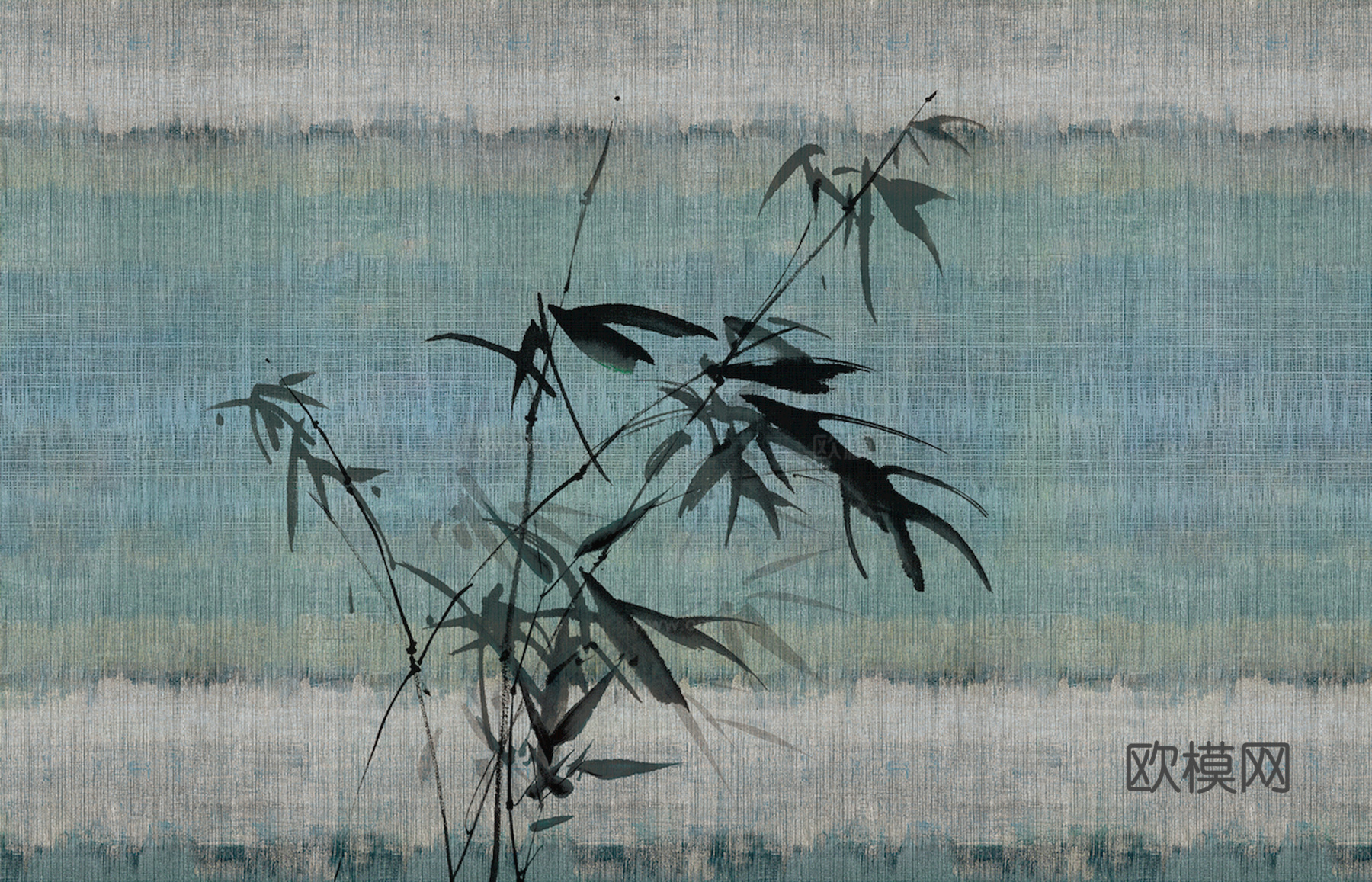 中式新中式挂画壁画字画山水花鸟背景墙壁纸装饰画油画下载