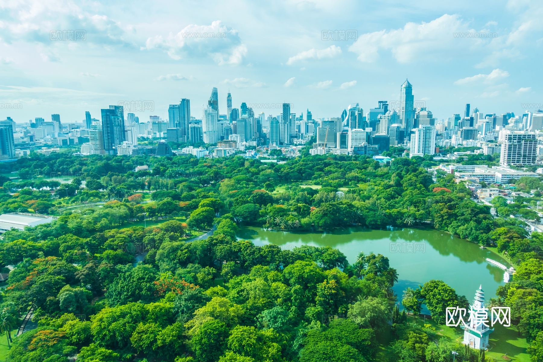 高清白天城市外景