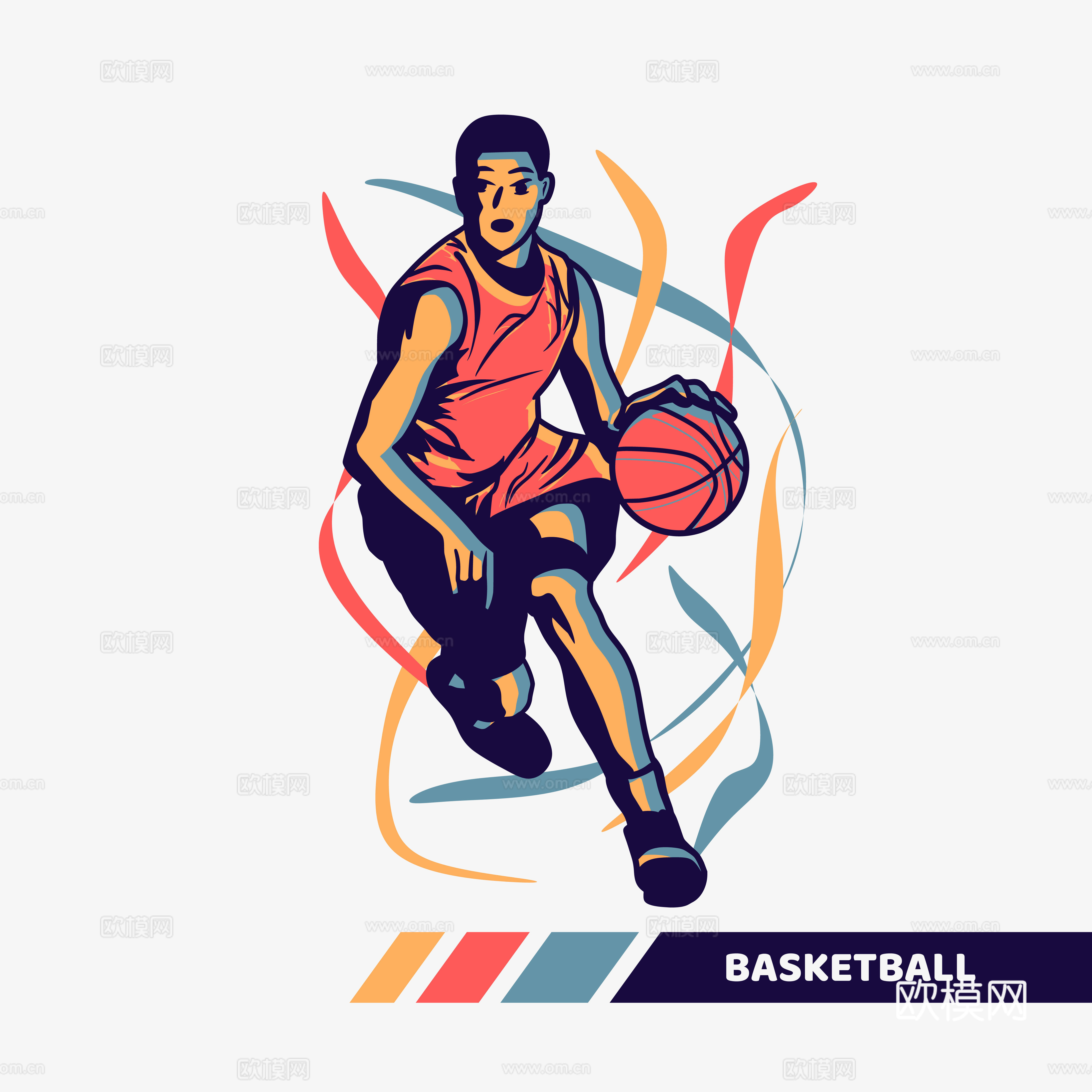 篮球运动创意广告海报13