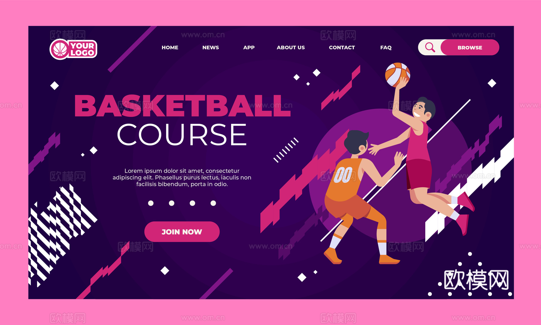 篮球运动创意广告海报35