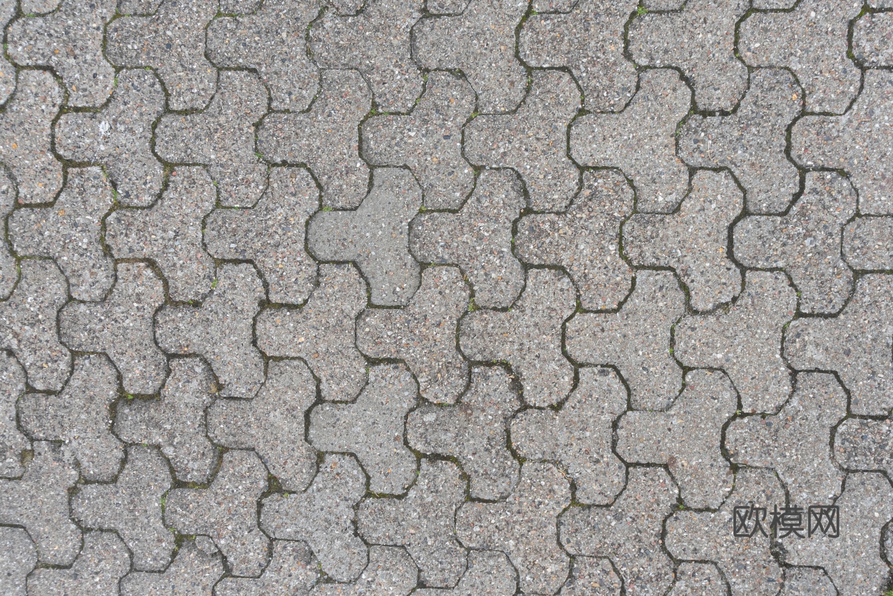 灰色拼花水泥地砖，人行道，户外地面砖