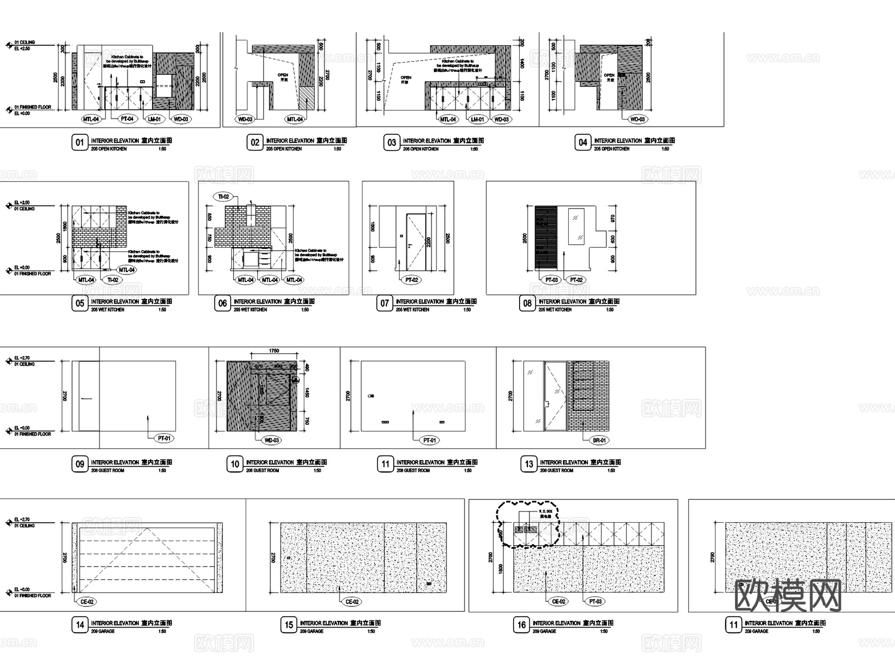 苏州万邦圆融莲花堤D19二层别墅室内家装CAD施工图整套cad施工图