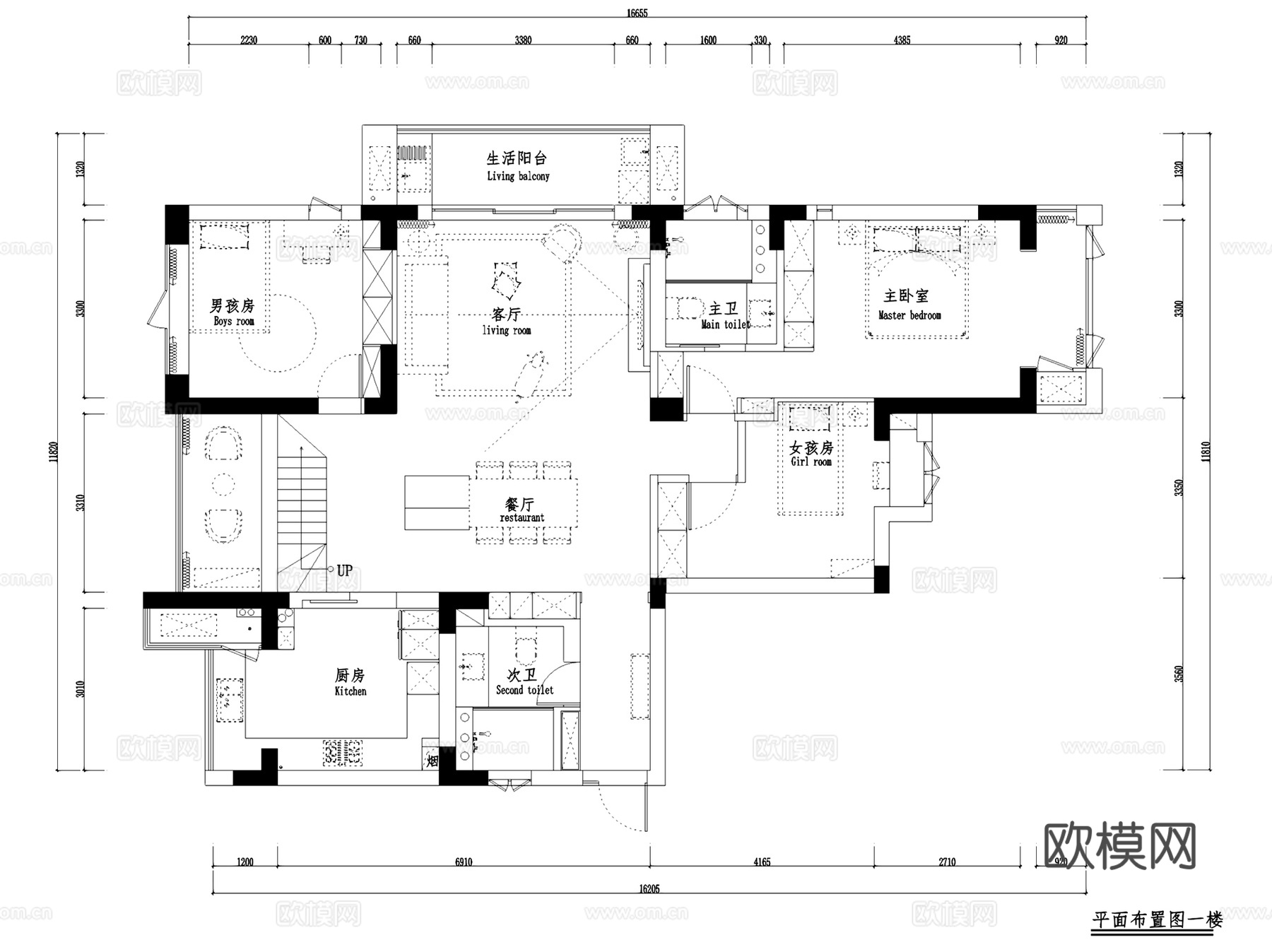 杭州风雅钱塘二层别墅室内家装CAD施工图整套cad施工图