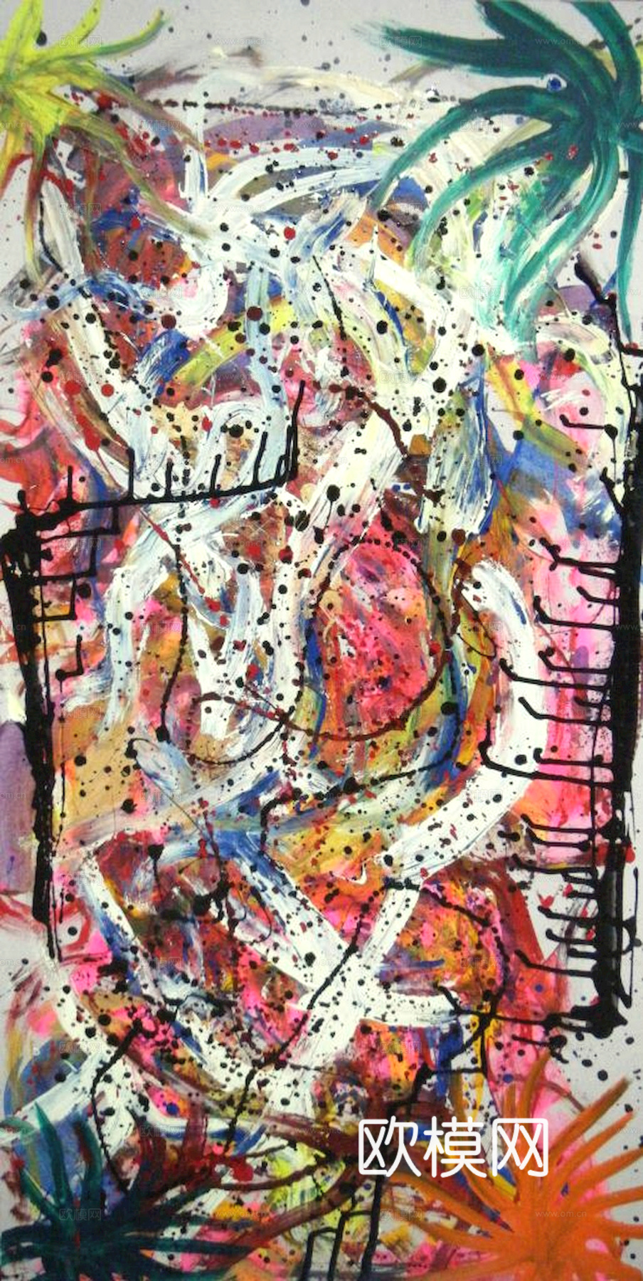 中式新中式挂画壁画字画山水花鸟背景墙壁纸装饰画油画下载