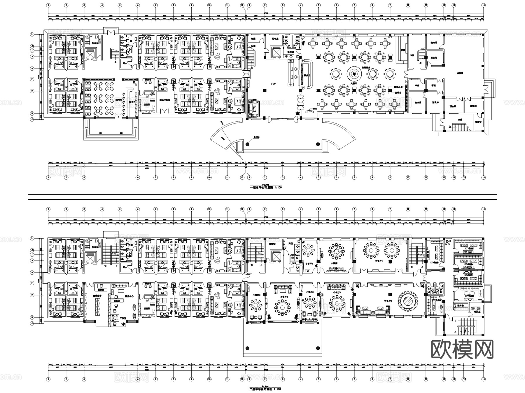 八层军事供应站军供服务楼室内工装CAD施工图整套cad施工图cad施工图