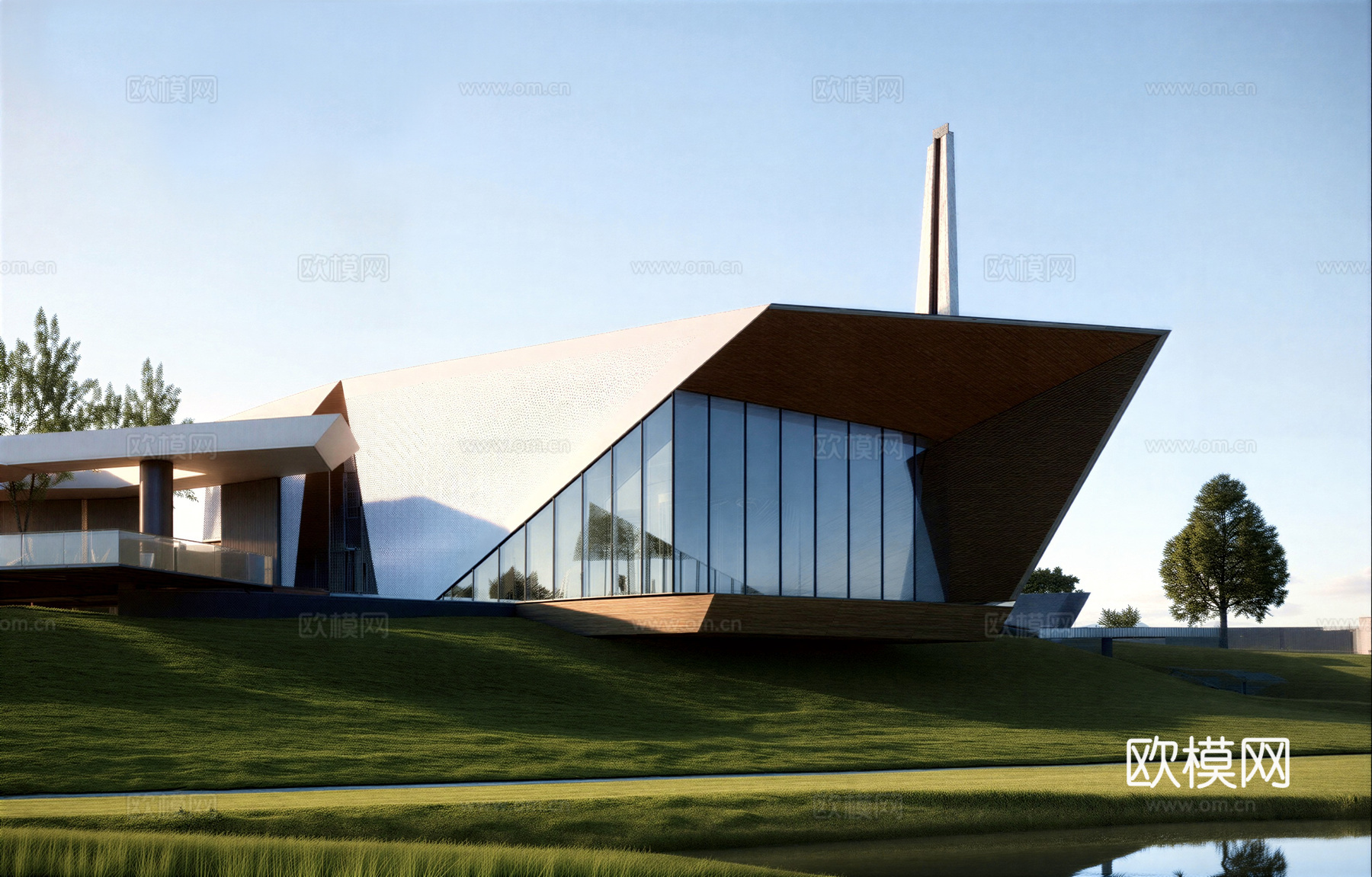 会所 售楼处su模型