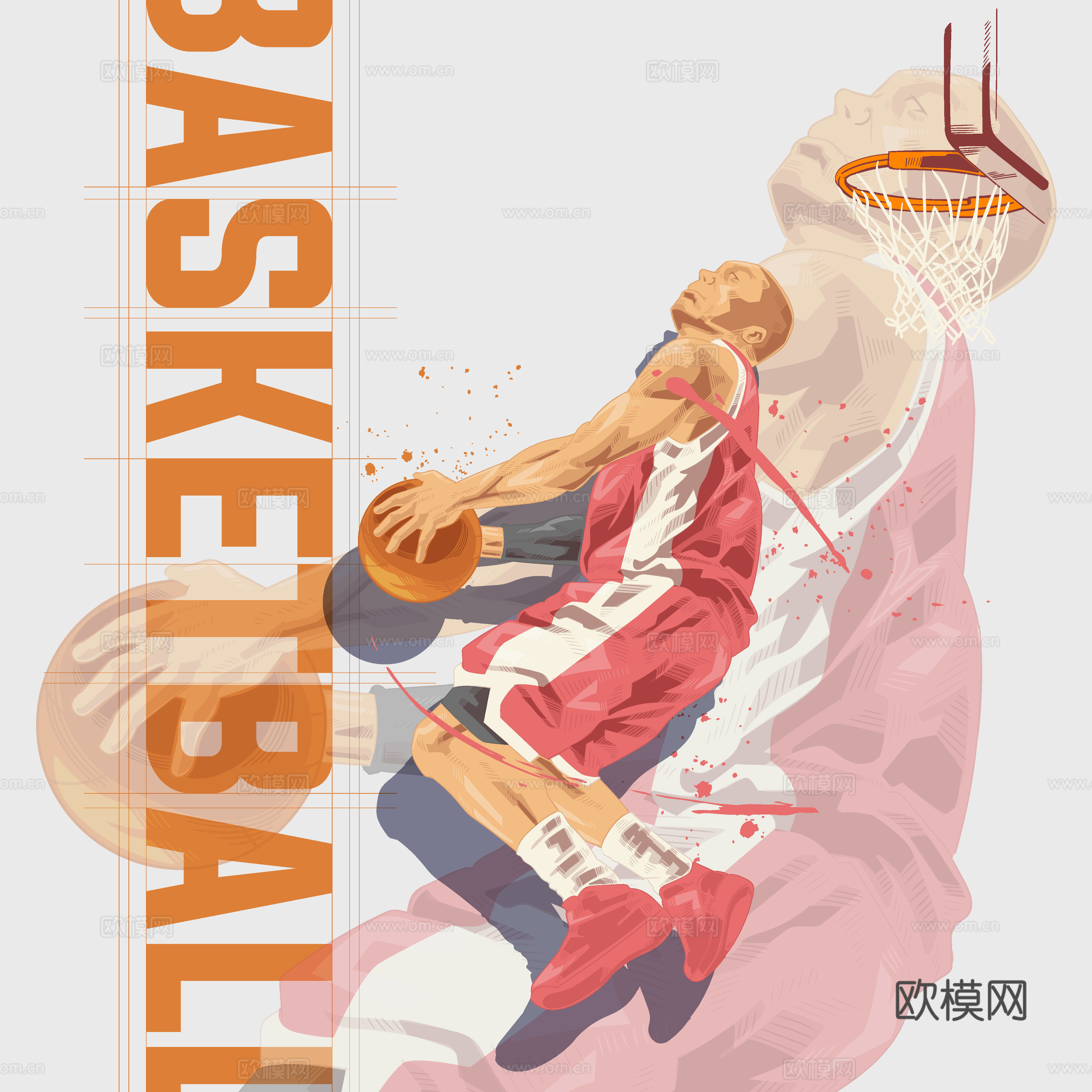 篮球运动创意广告海报10