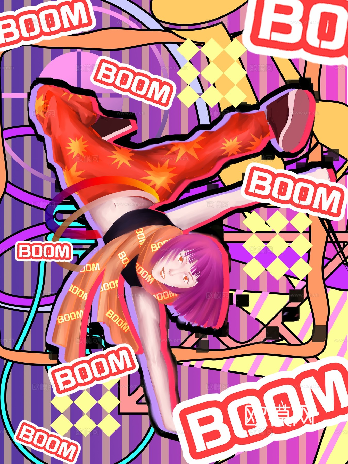 时尚创意舞蹈街舞广告海报151下载