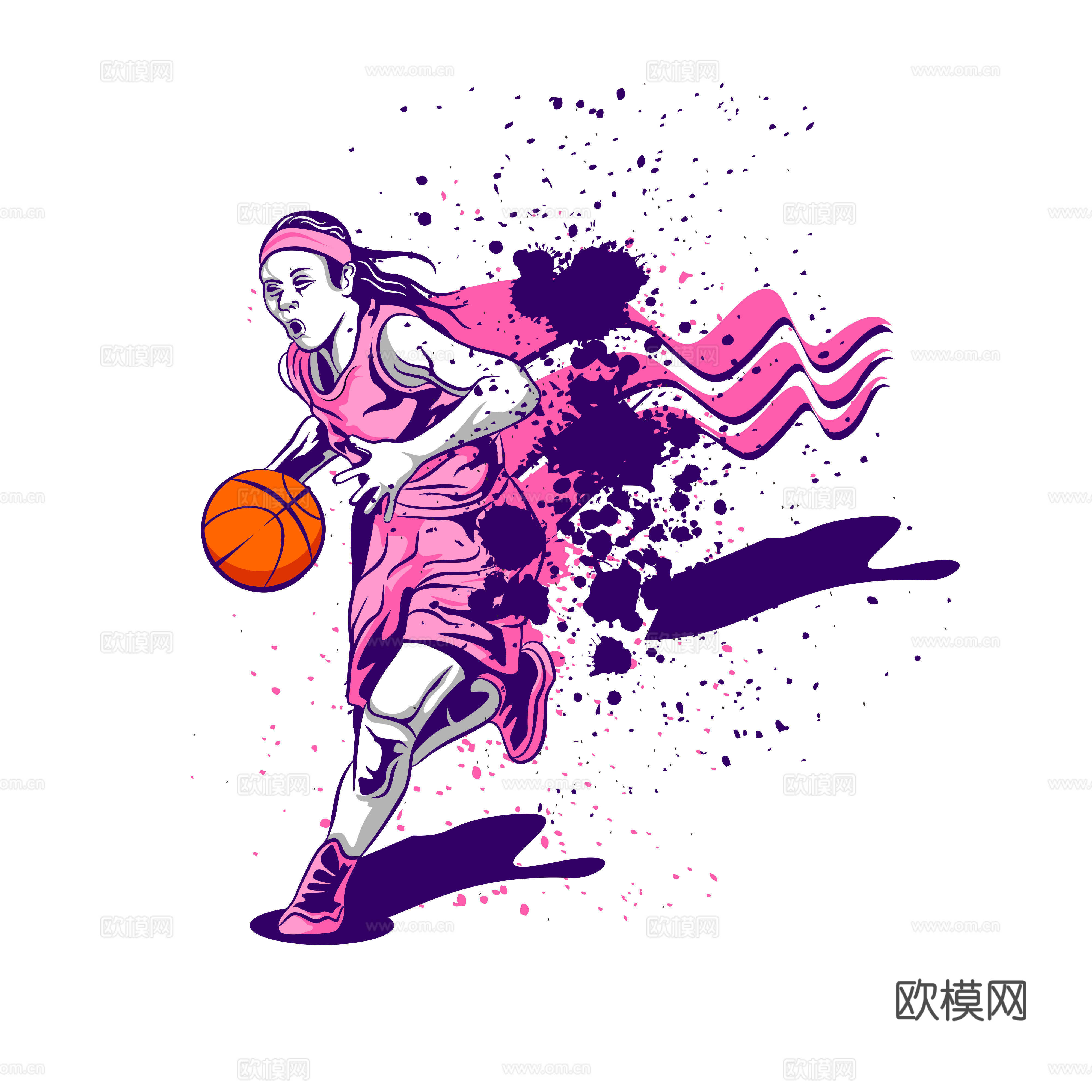 篮球运动创意广告海报3