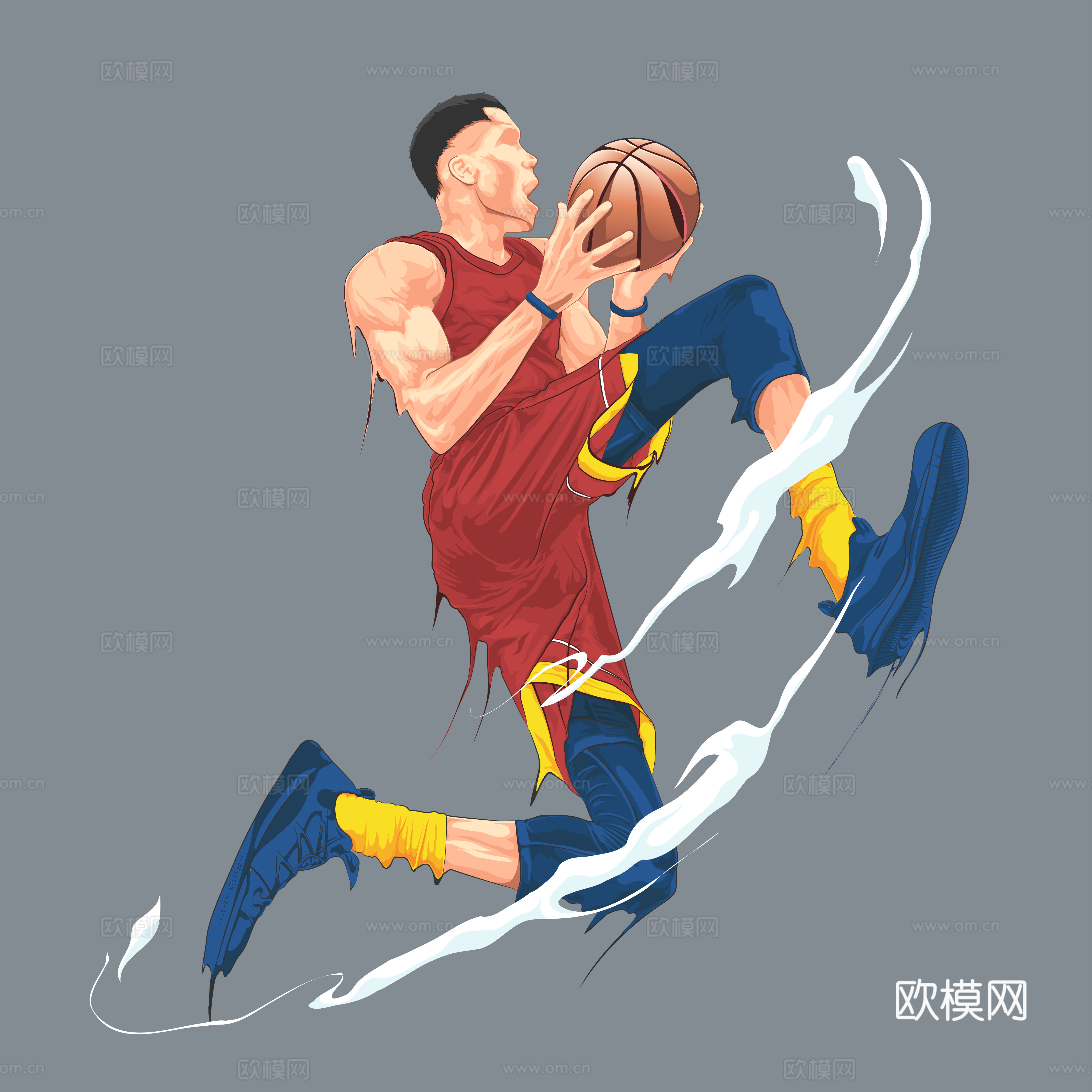 篮球运动创意广告海报89