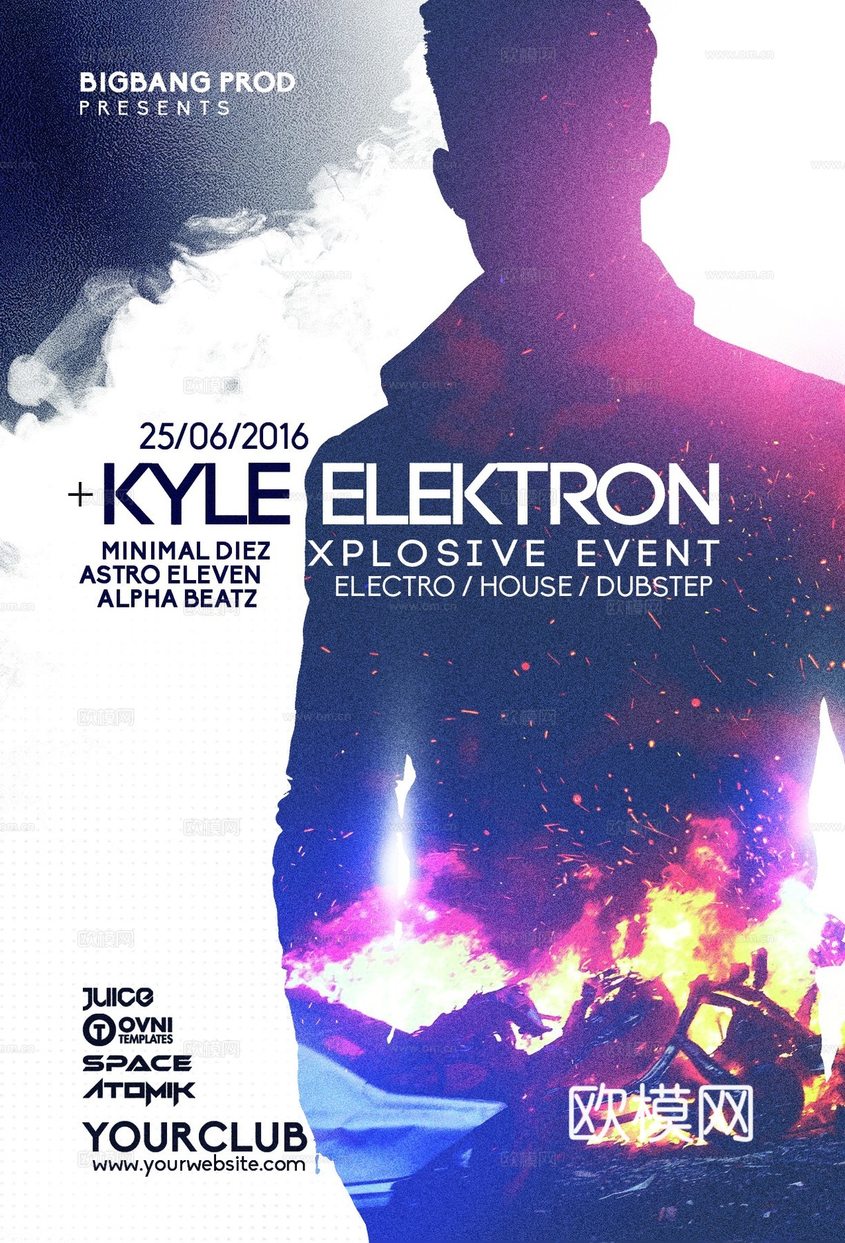 炫酷酒吧海报31