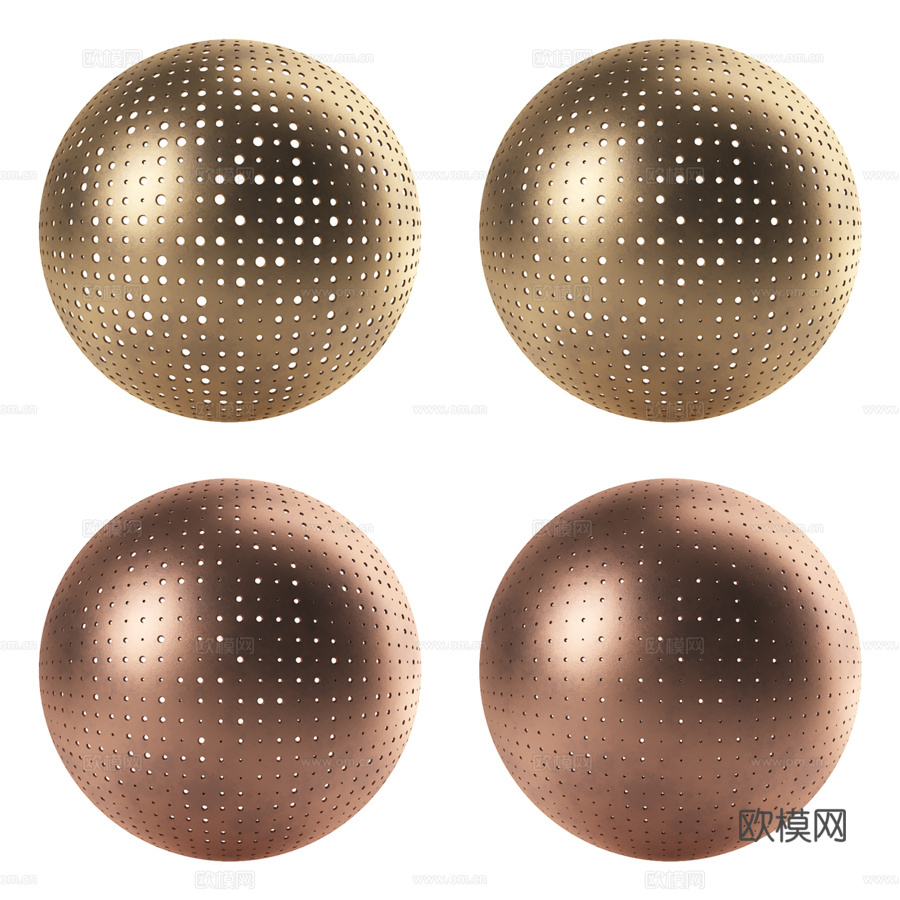 金属冲孔套装0503d模型下载（渲染图3）