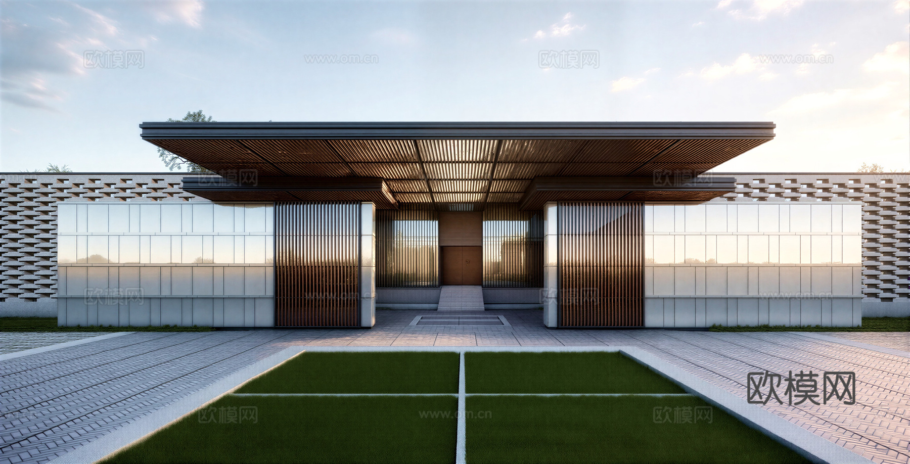 会所 售楼处su模型