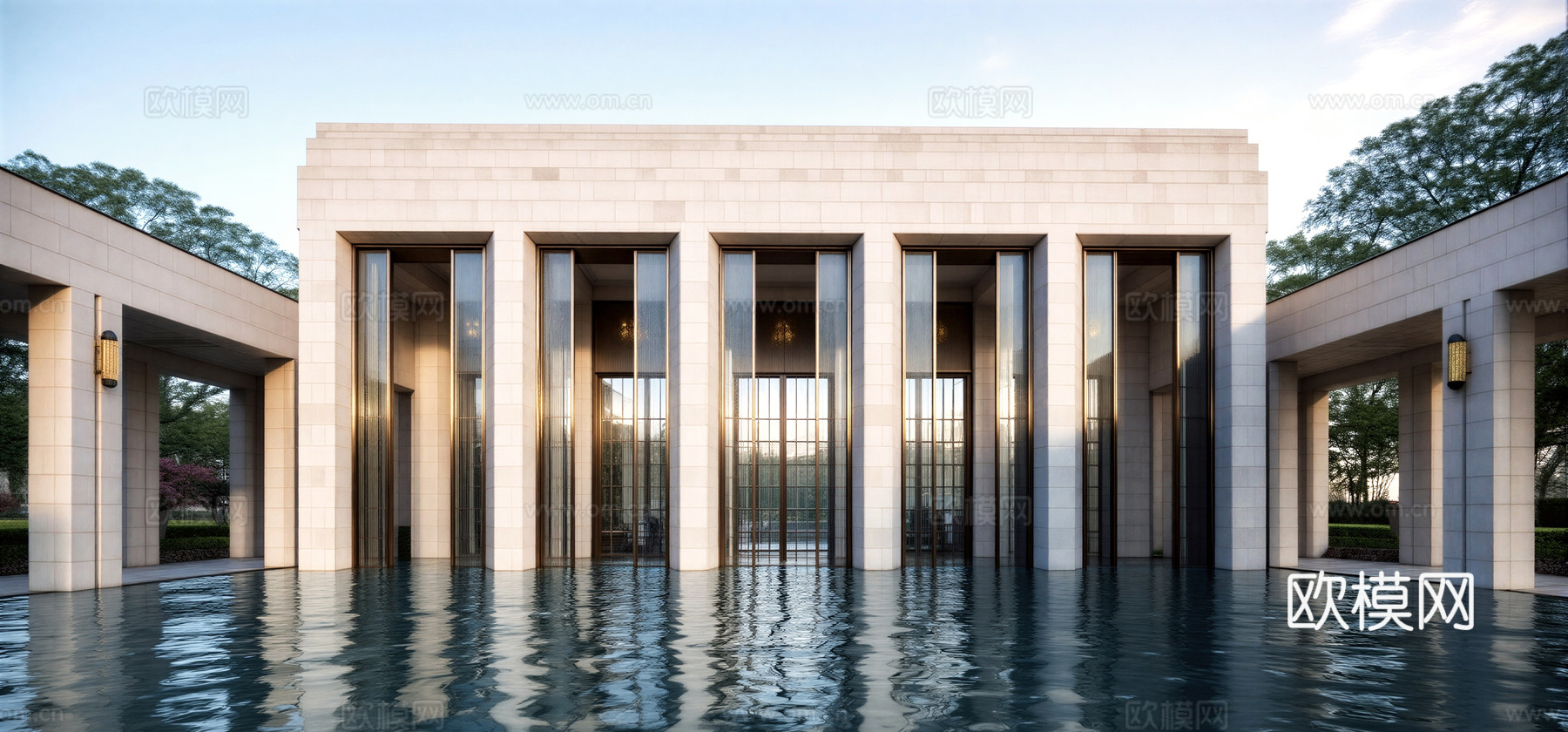 会所 售楼处su模型