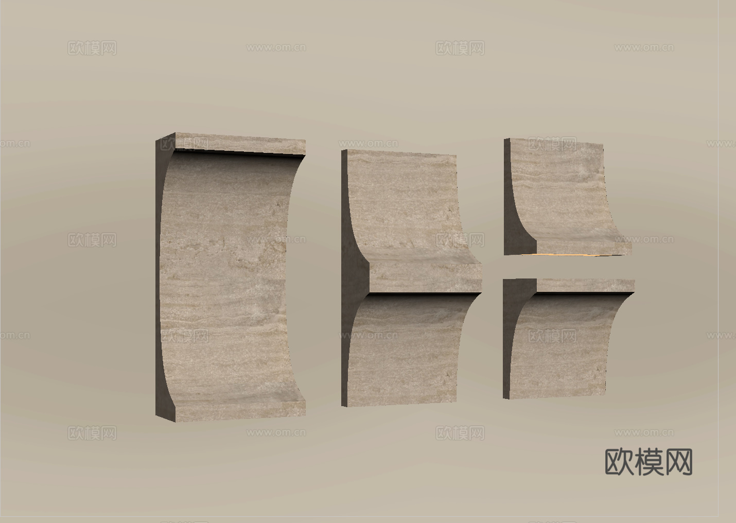 现代壁灯 走廊灯 氛围灯su模型