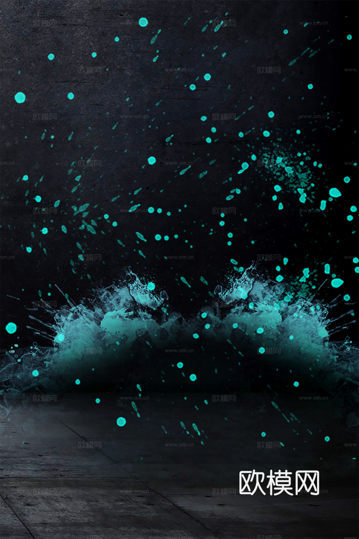 蓝色炫酷光效背景广告9